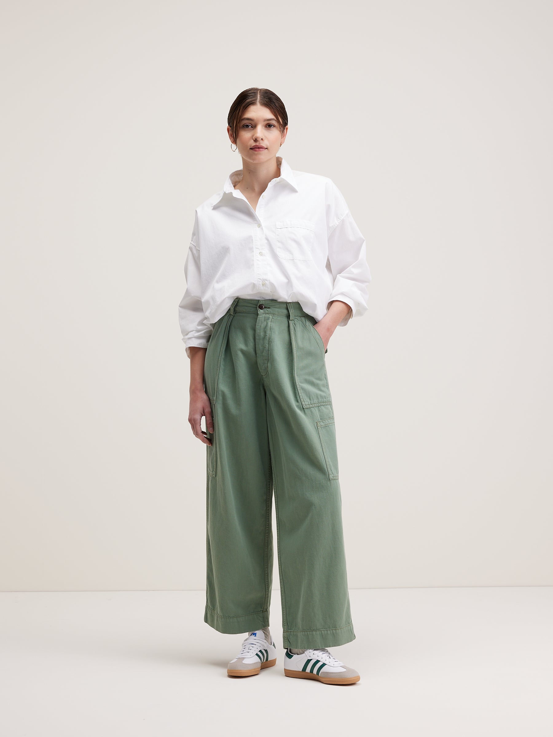 Pantalon Cargo Pepin - Eucalyptus Pour Femme | Bellerose