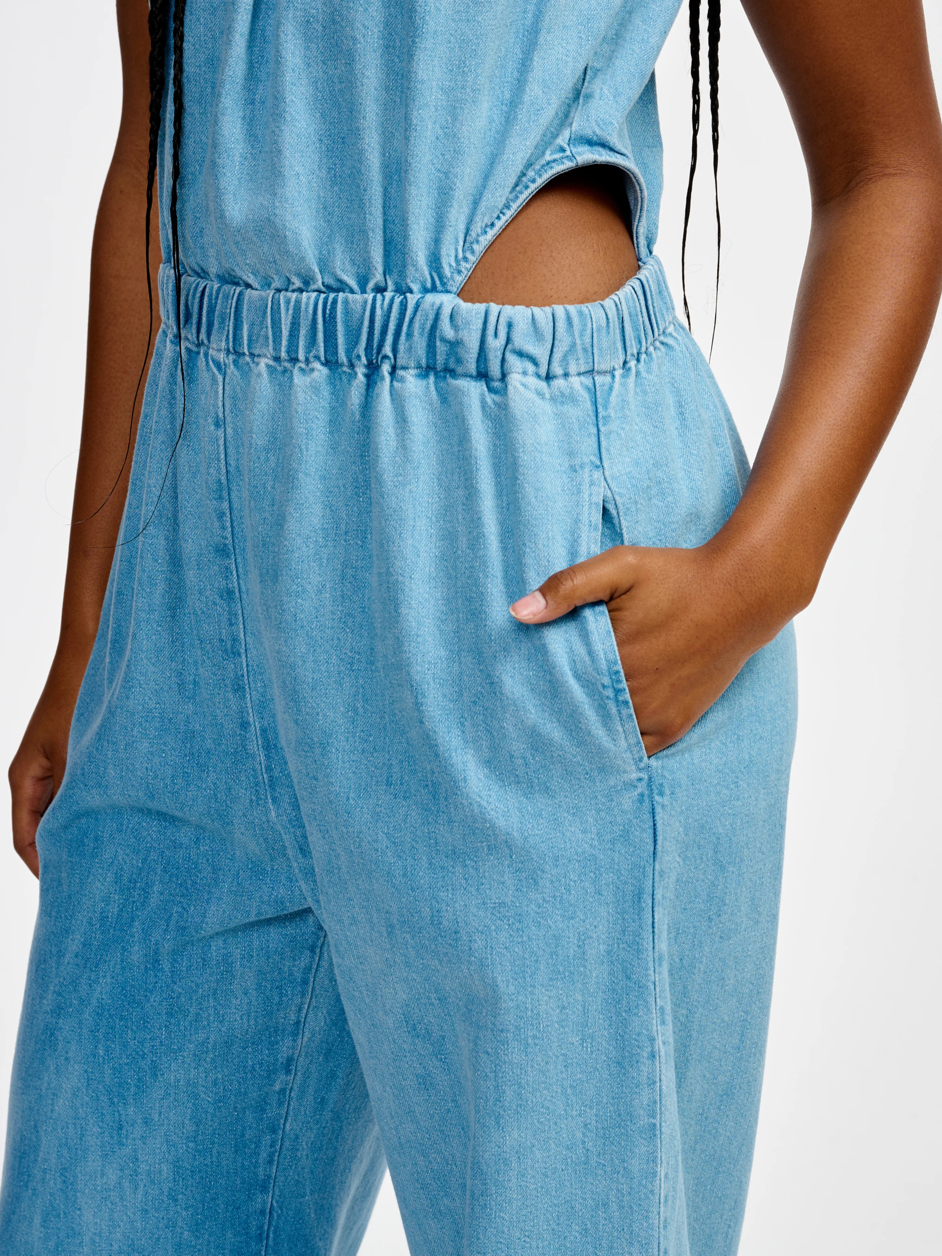 papaye jumpsuit (241 / W / LT BLUE BLEACH)