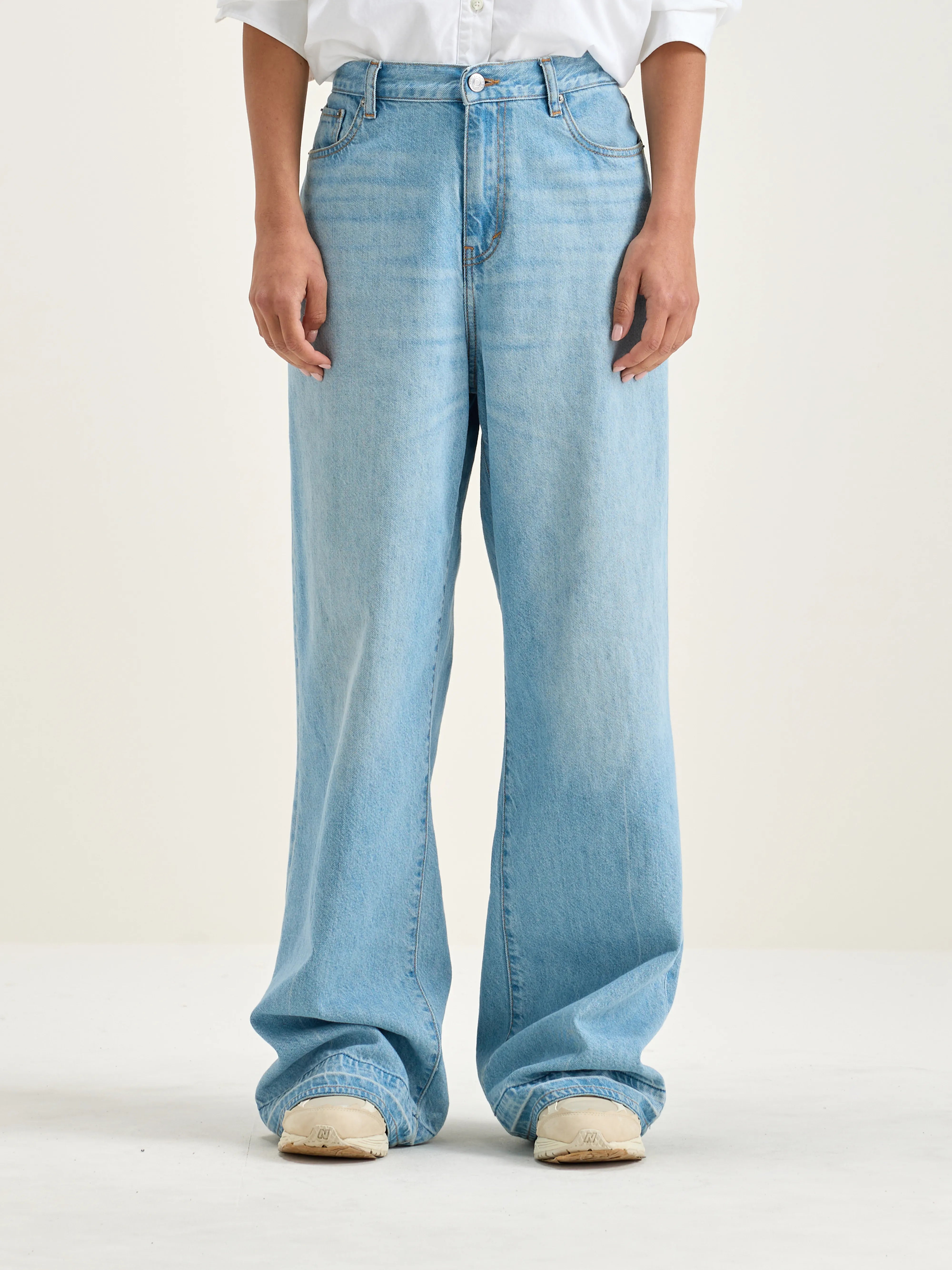 Denim N. 64 wijde jeans (242 / W / VINTAGE LT BLUE)