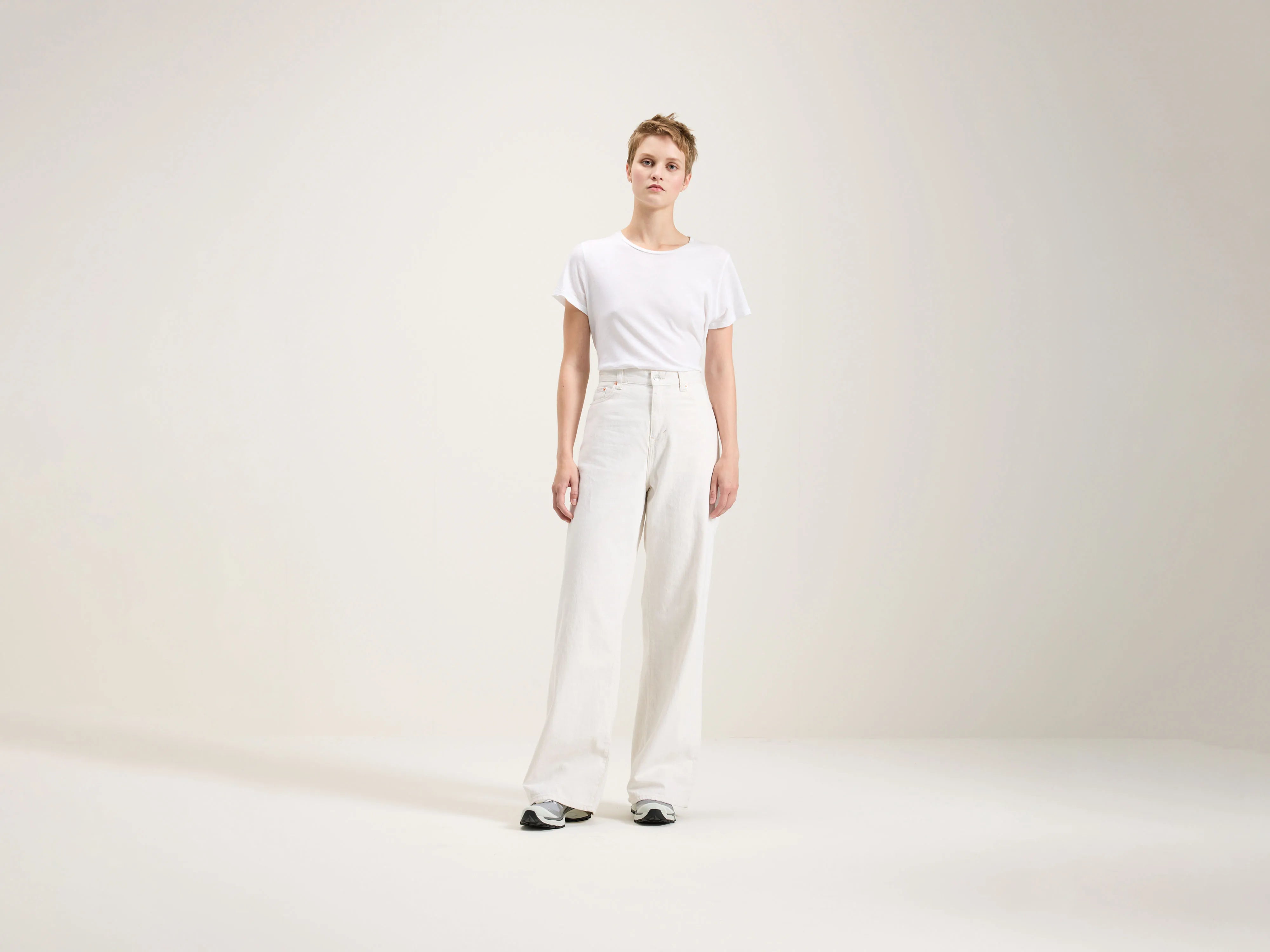 Denim N. 64 wijde jeans (242 / W / VINTAGE WHITE)