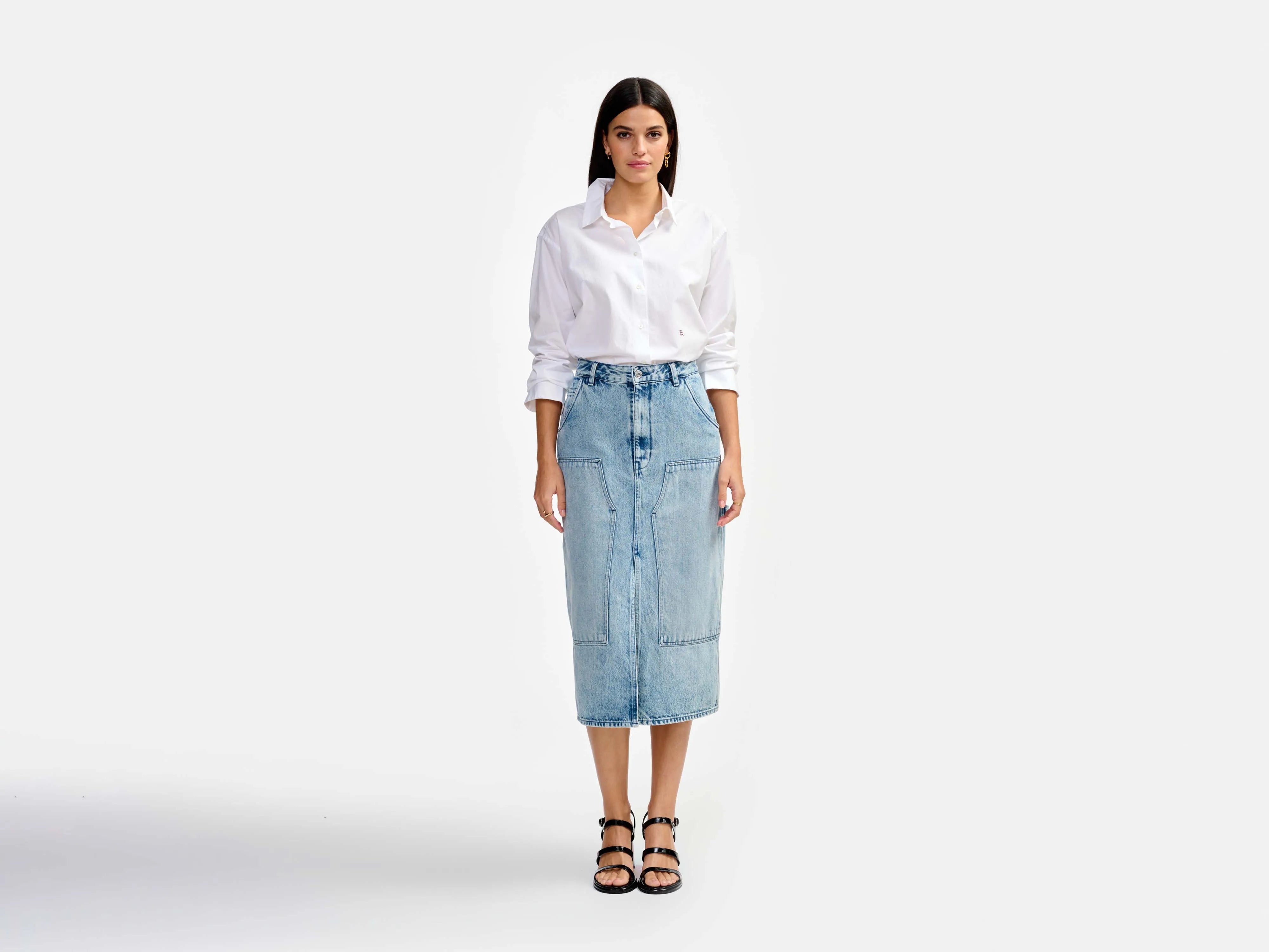 phylo skirt (241 / W / USED LT BLUE)