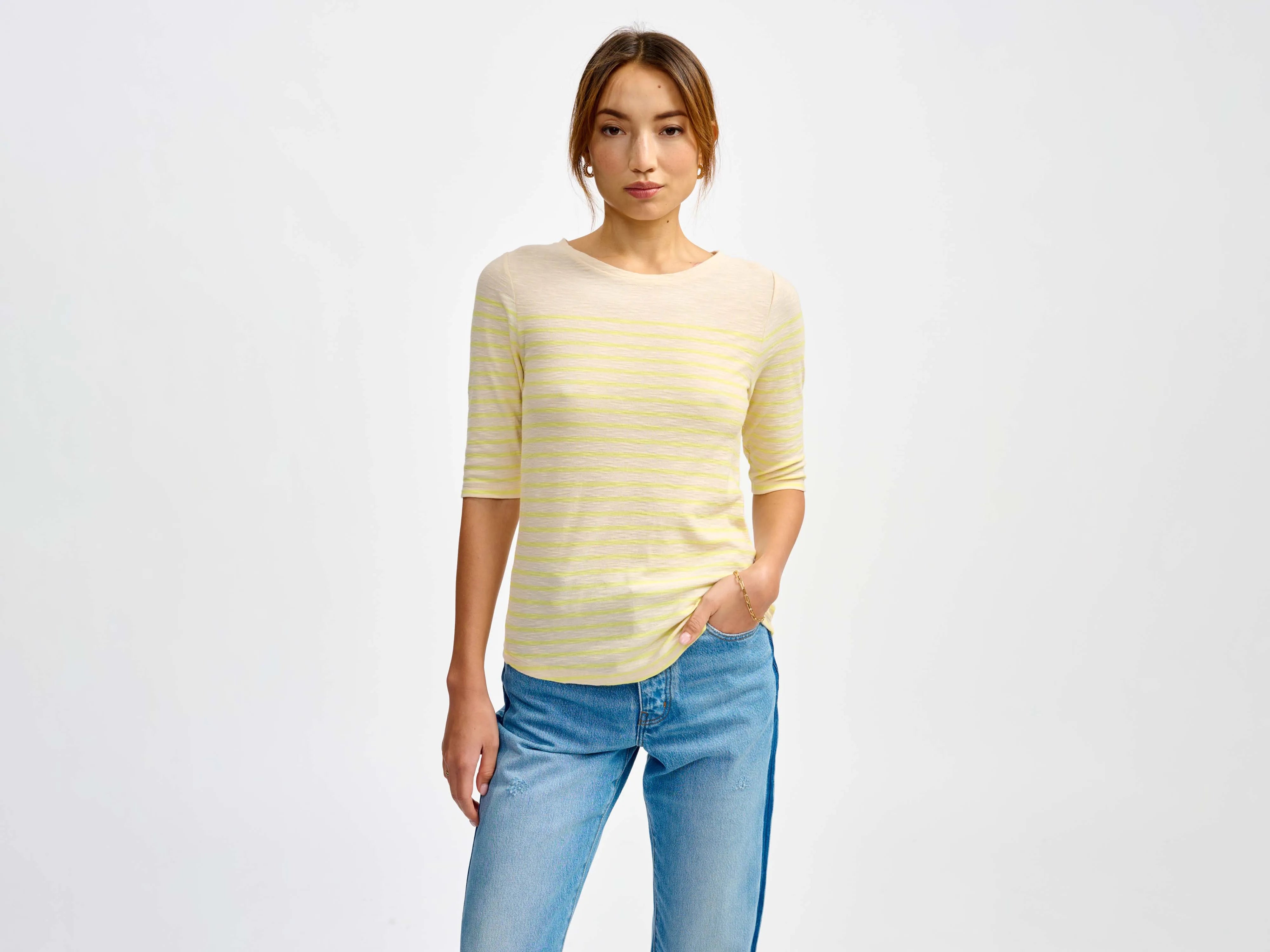 mias t-shirt (241 / W / STRIPE B)