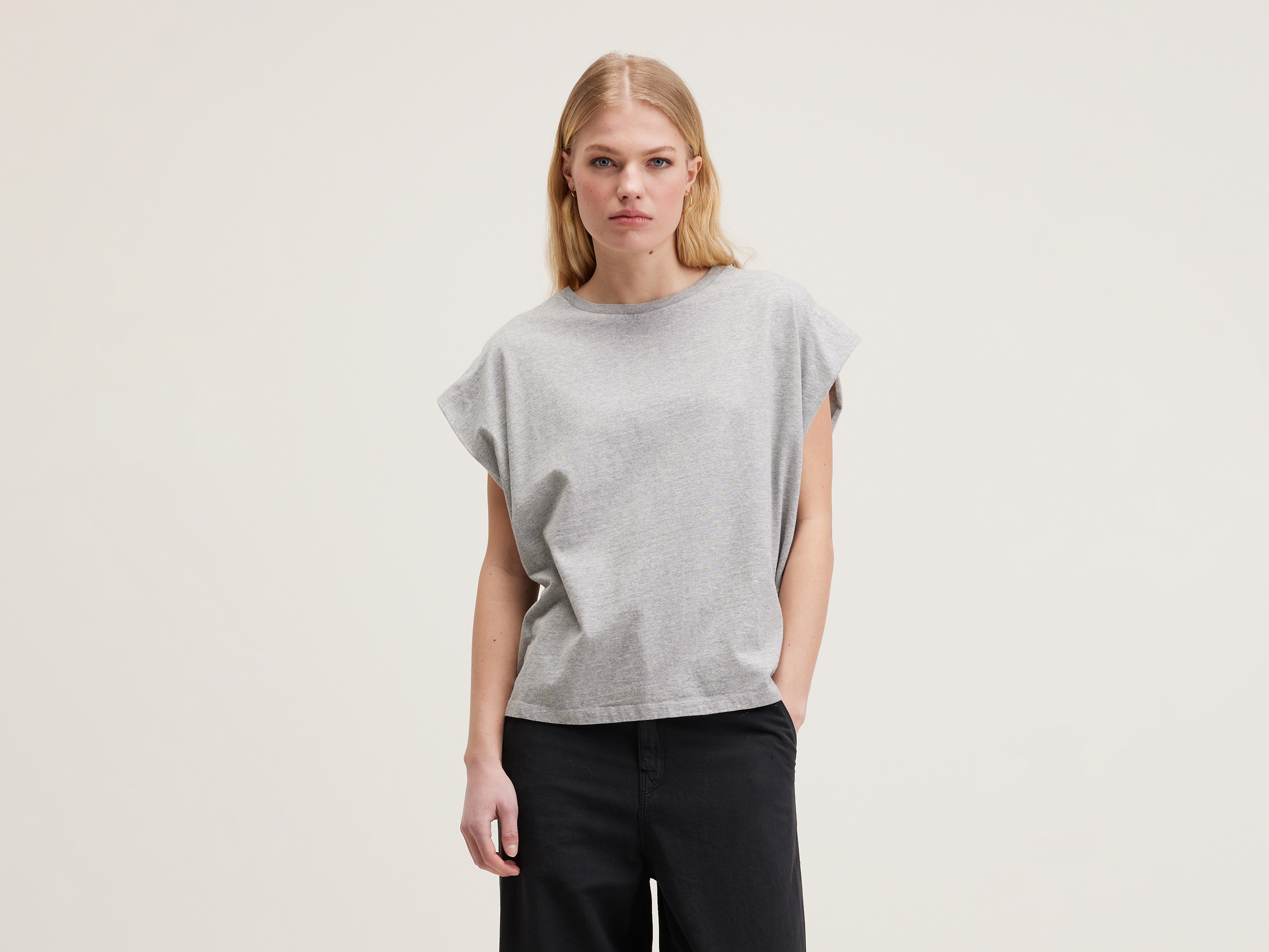 T-shirt col rond Vice (242 / W / H. GREY)