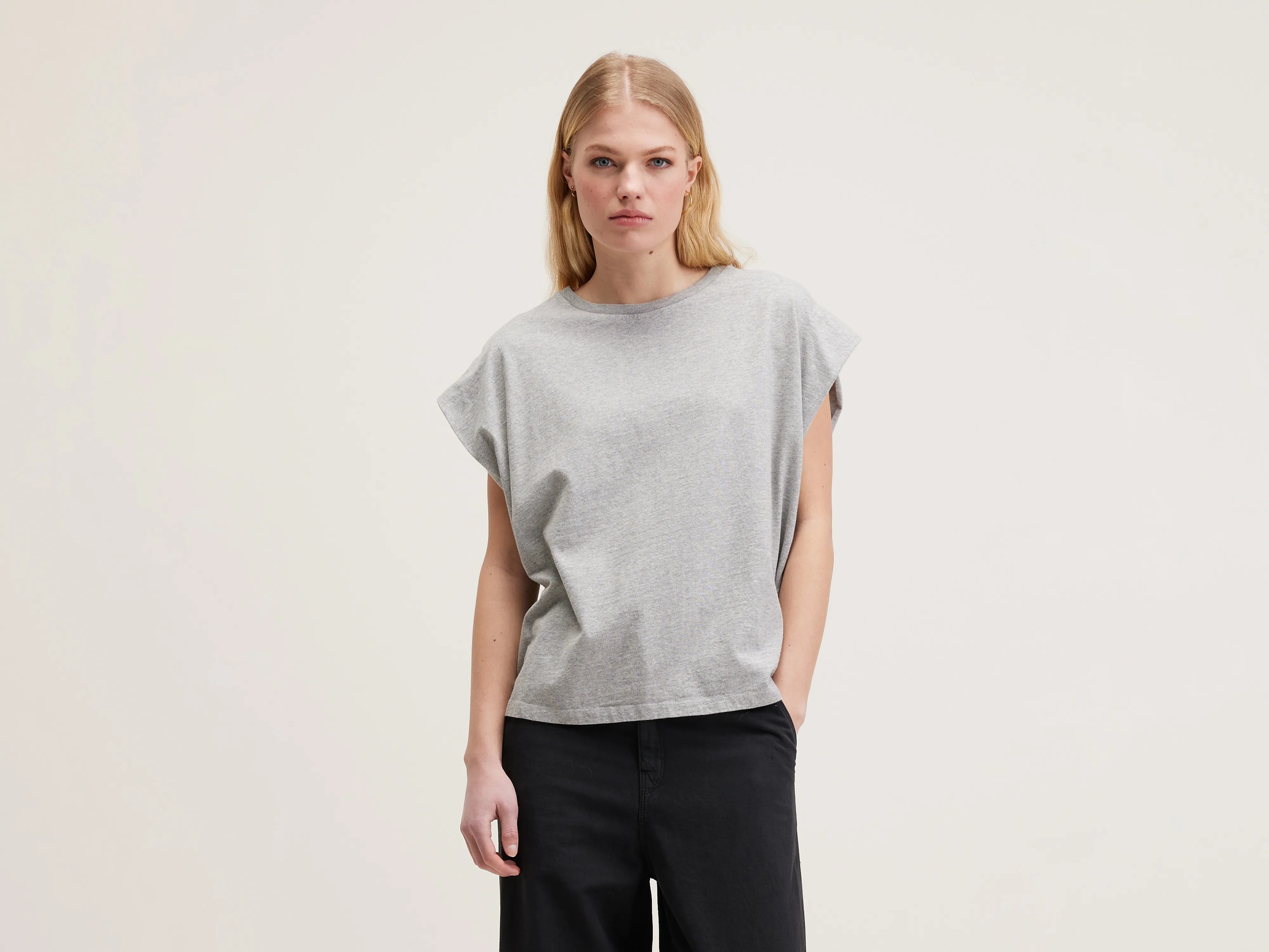 Vice ronde-hals t-shirt (242 / W / H. GREY)