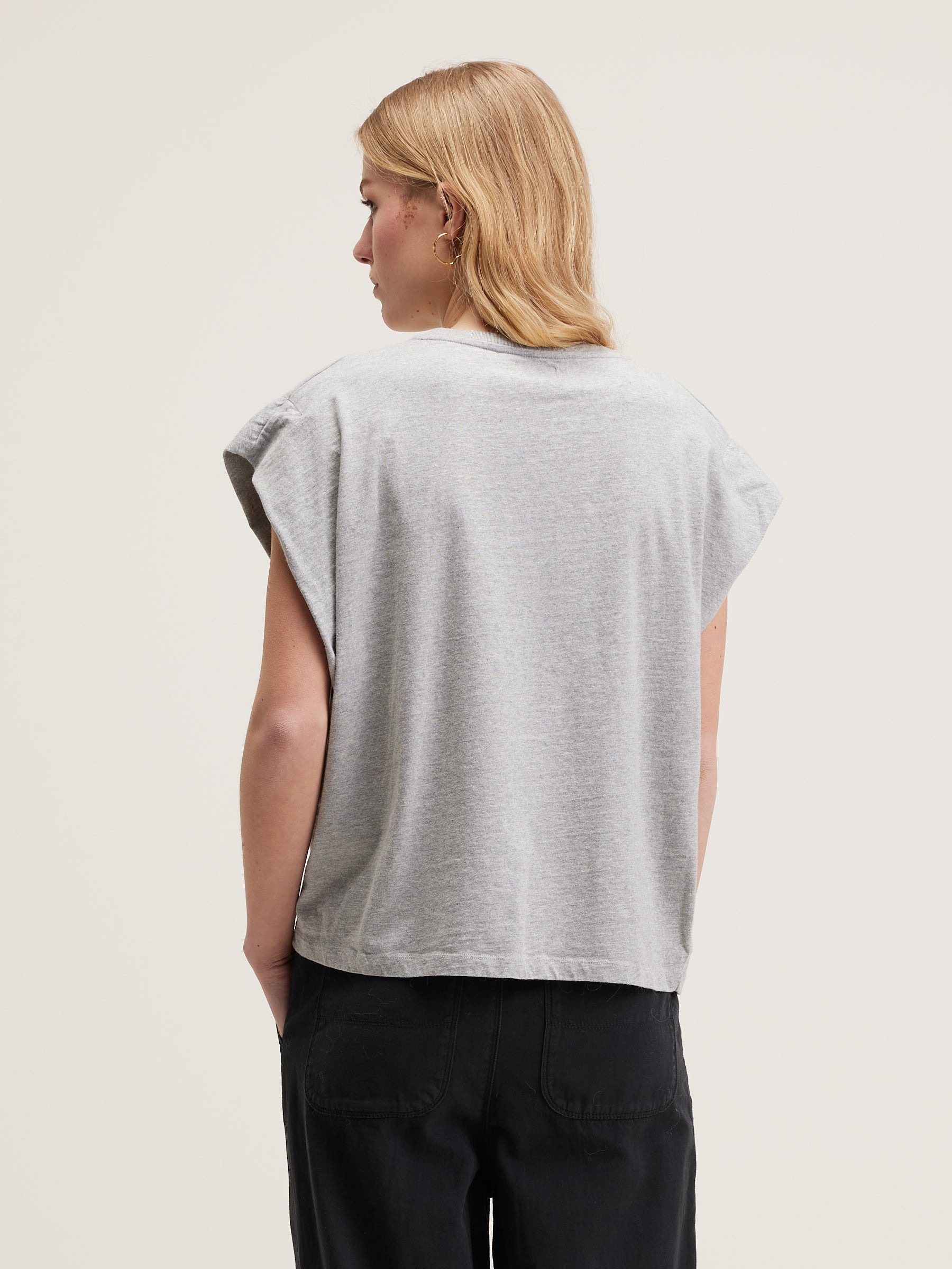 Vice Ronde-hals T-shirt - Heather grey Voor Dames | Bellerose