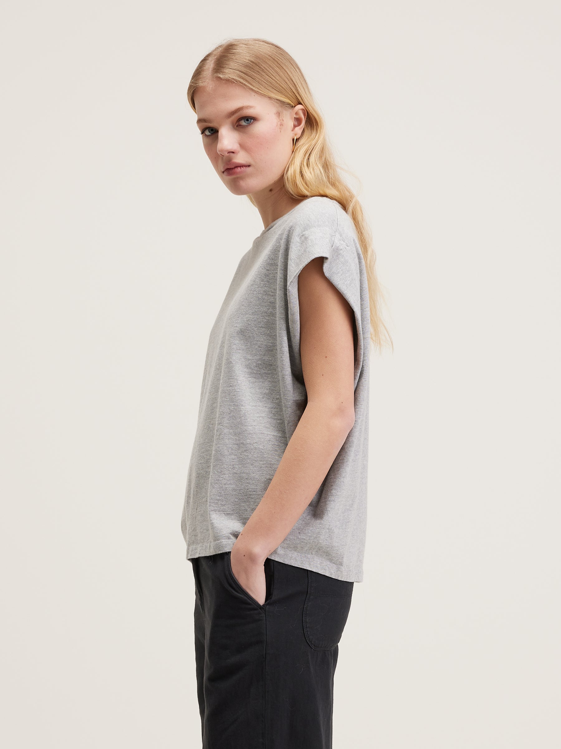 T-shirt col rond Vice (242 / W / H. GREY)