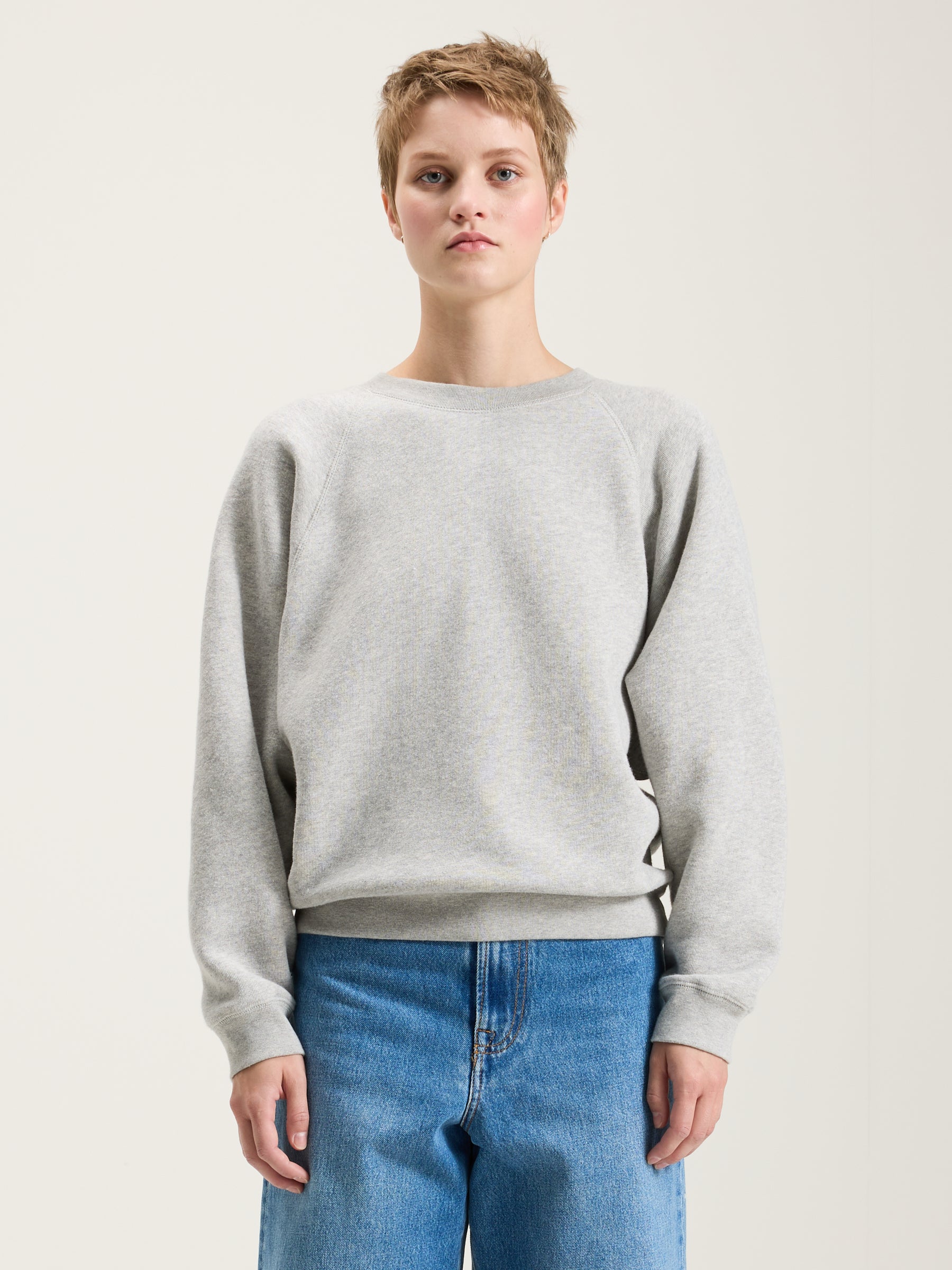 Fella Relaxed Sweatshirtshirt - Heather grey Voor Dames | Bellerose