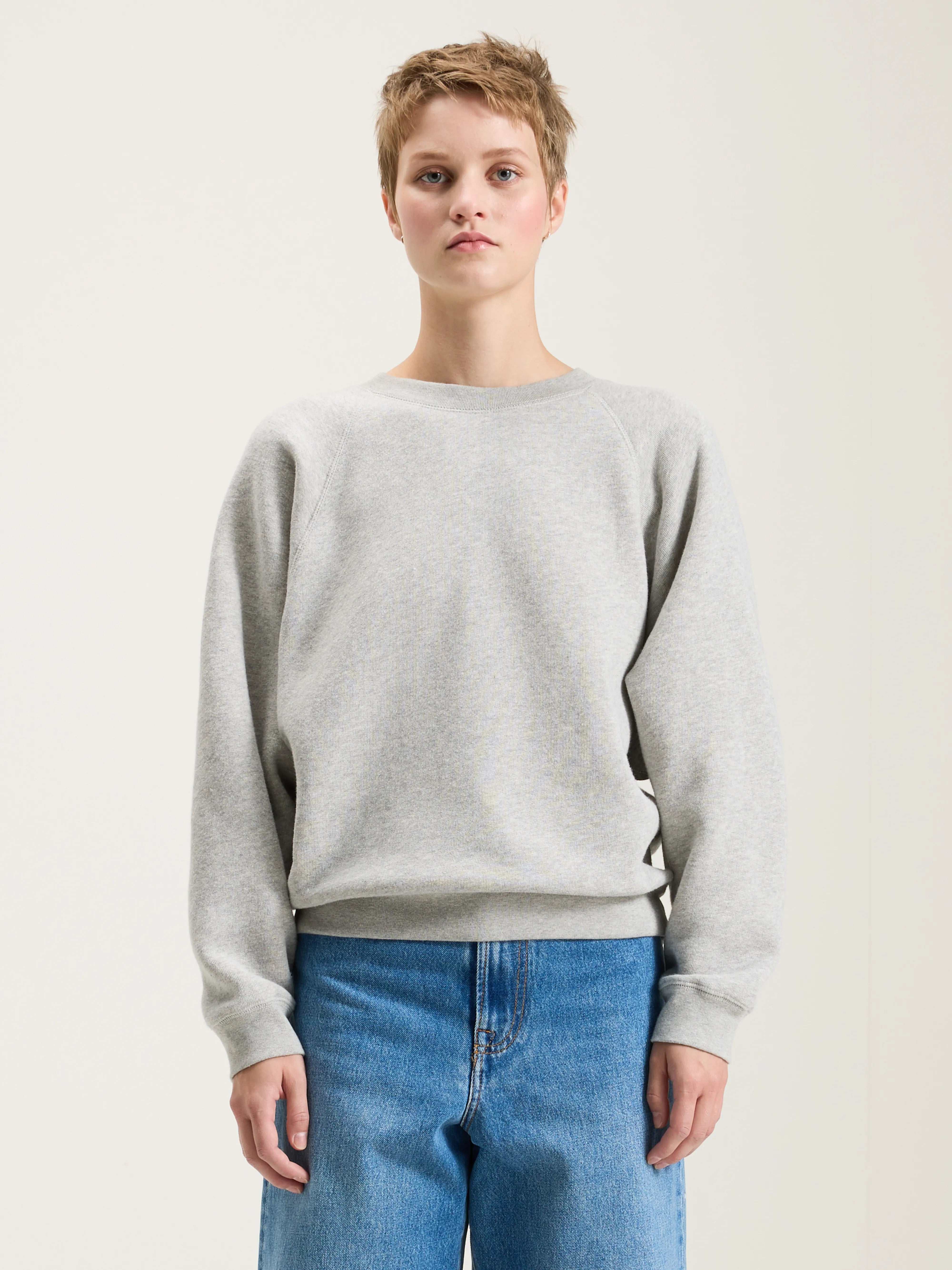 Sweatshirt Décontracté Fella - Heather grey Pour Femme | Bellerose