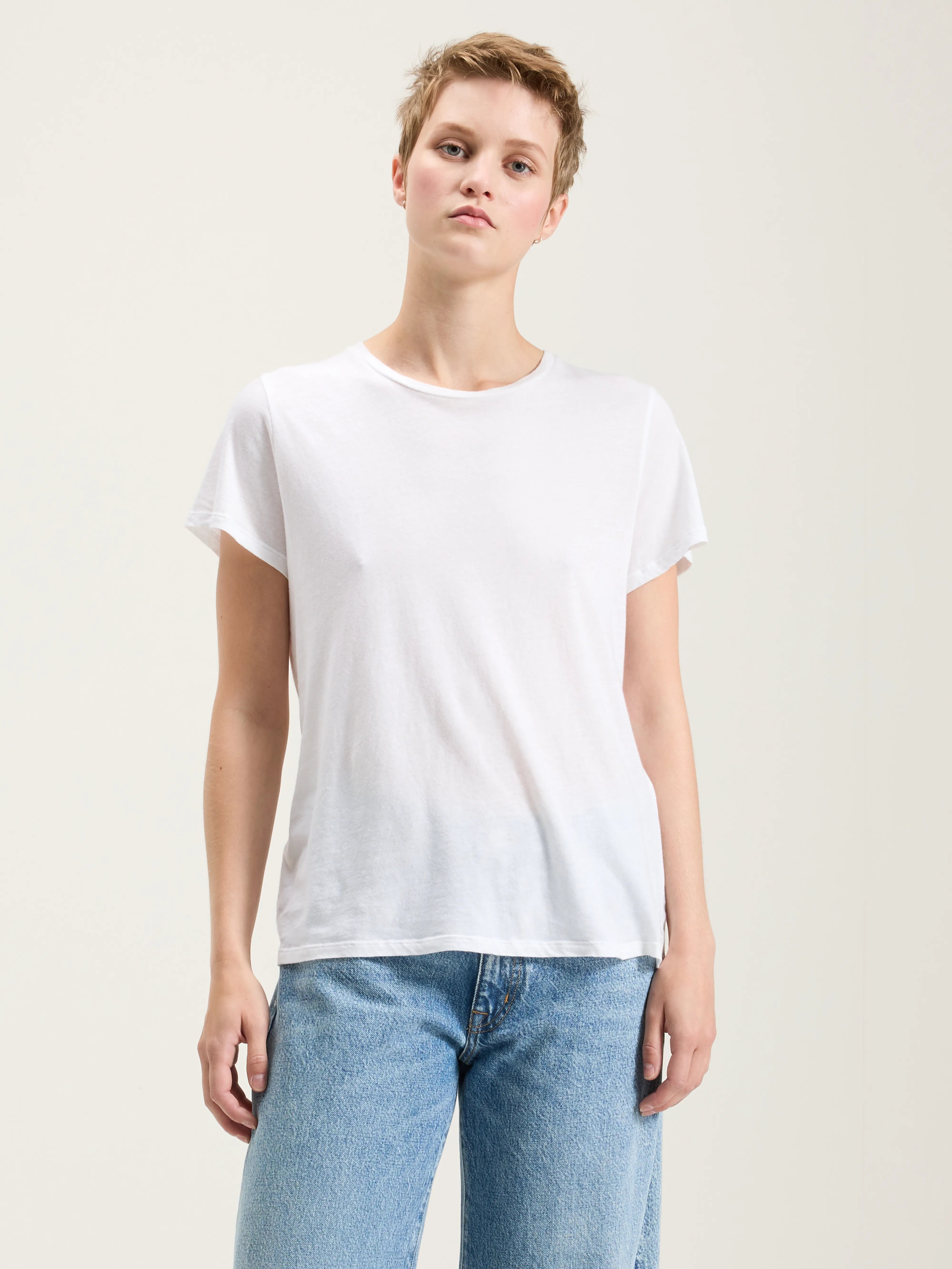 Covi Korte Mouwen T-shirt - White Voor Dames | Bellerose