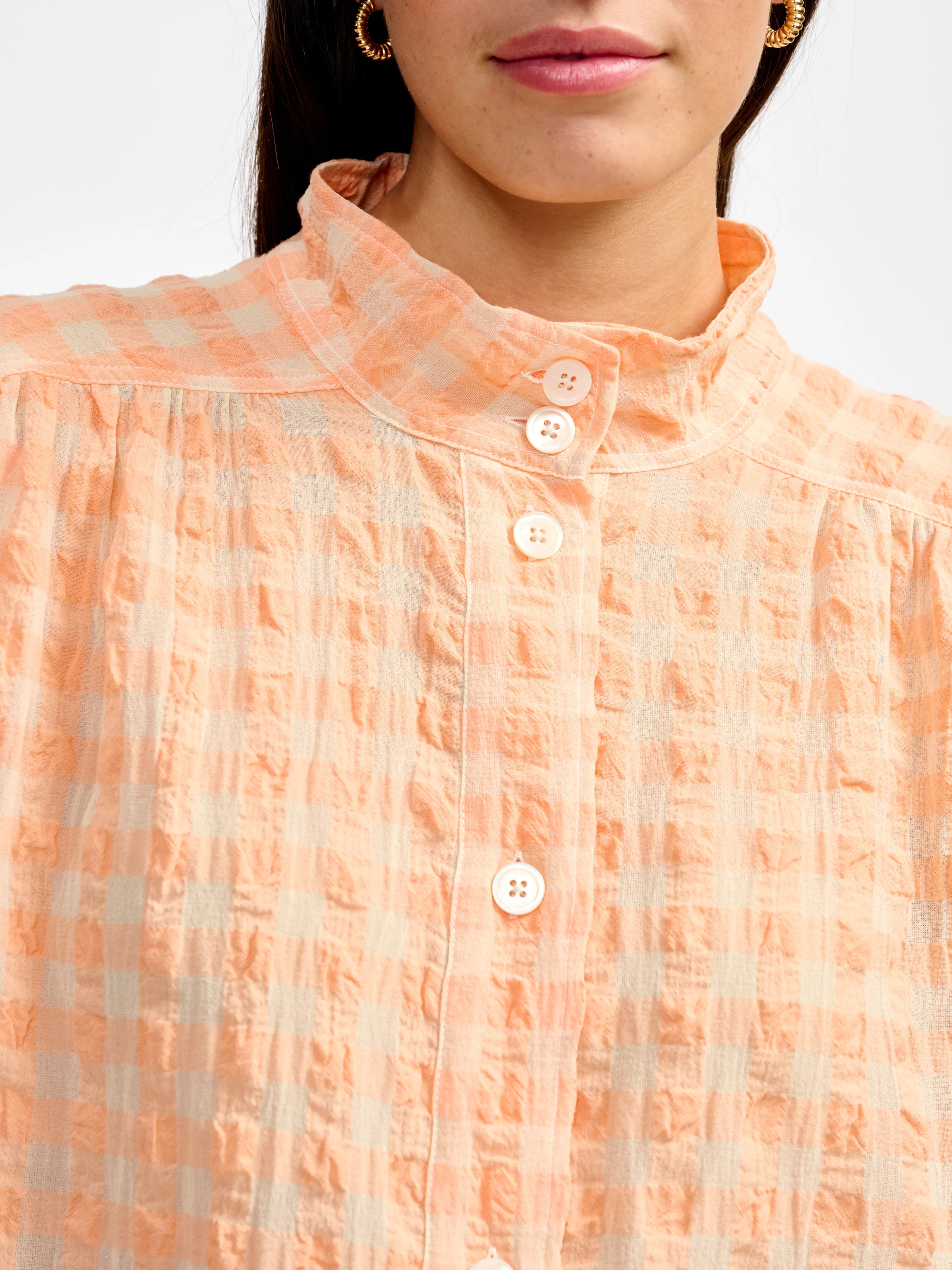 peachy blouse (241 / W / CHECK A)