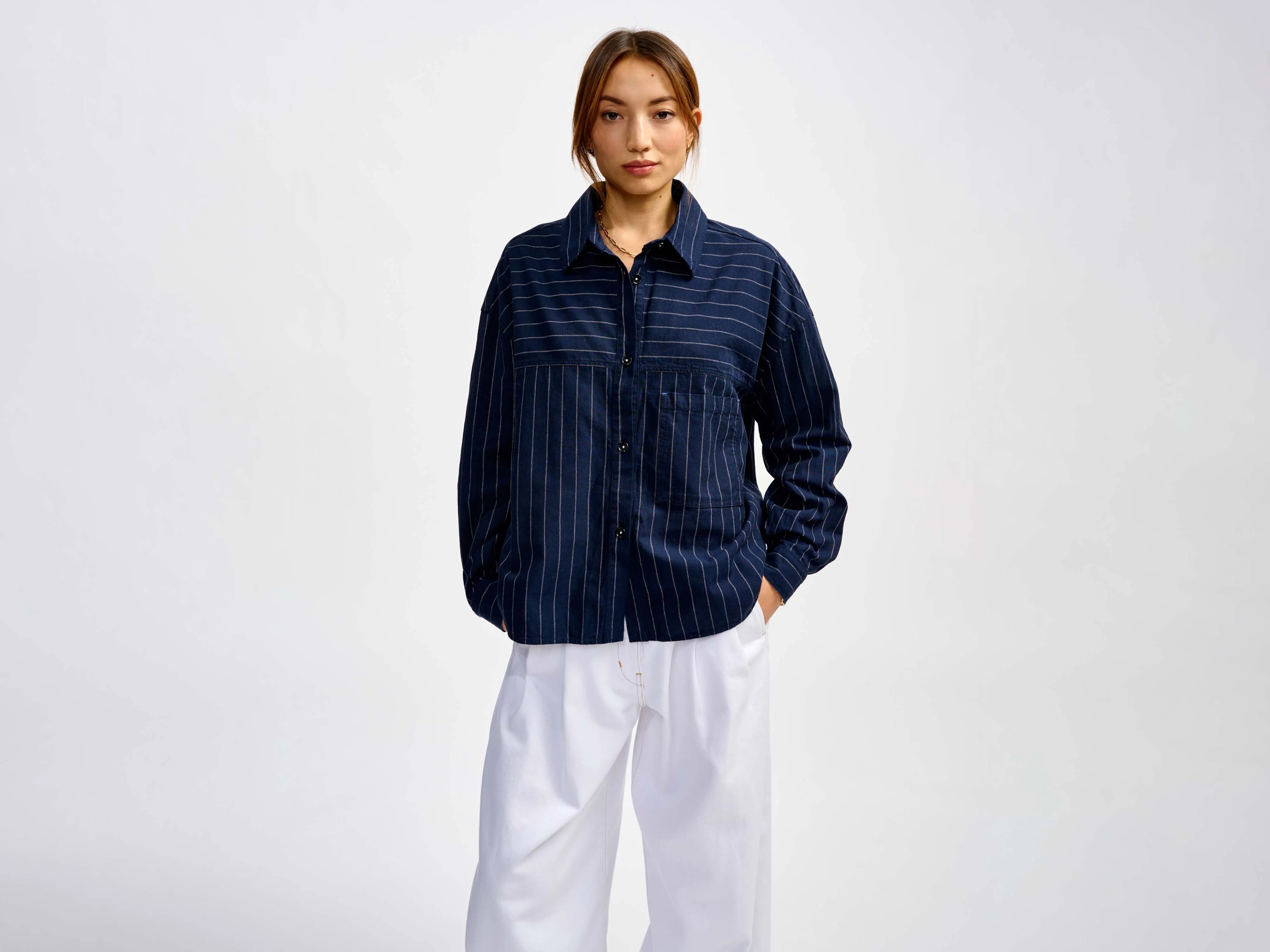 link overhemd (241 / W / STRIPE A)