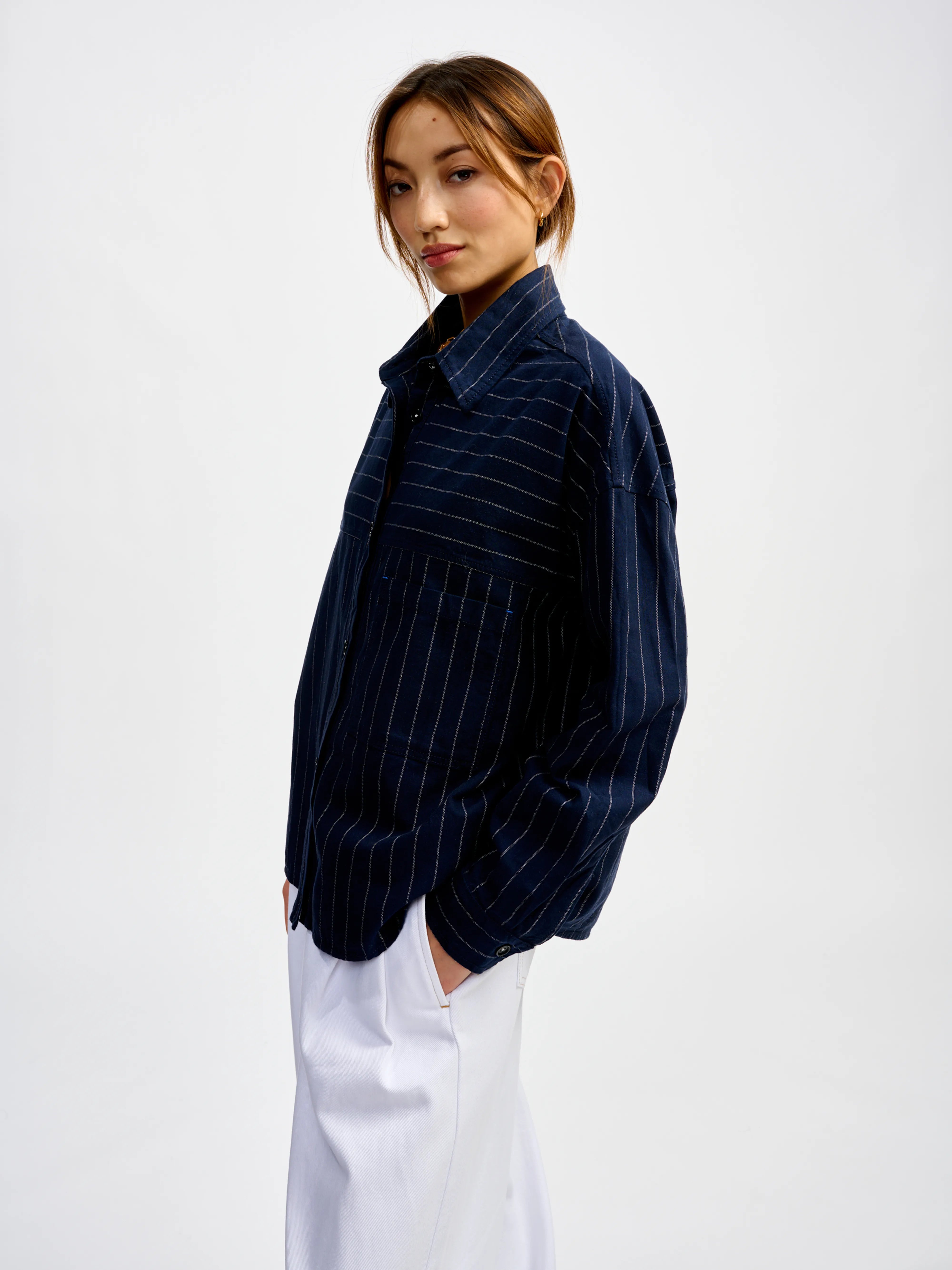 link overhemd (241 / W / STRIPE A)