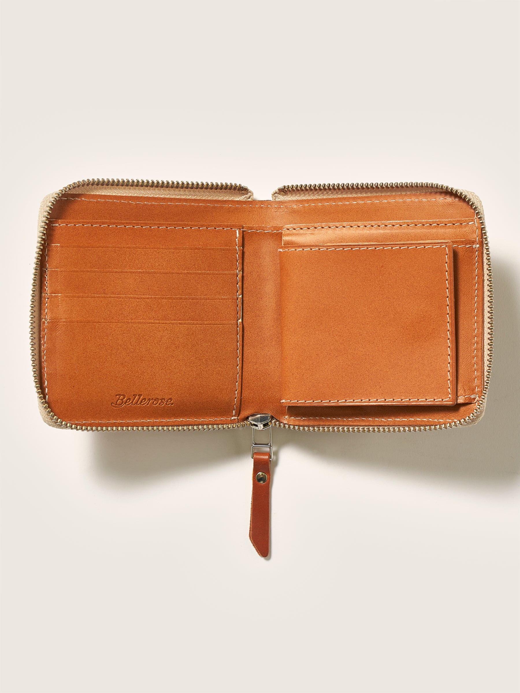 Dolhar zipped wallet (242 / W / COGNAC)