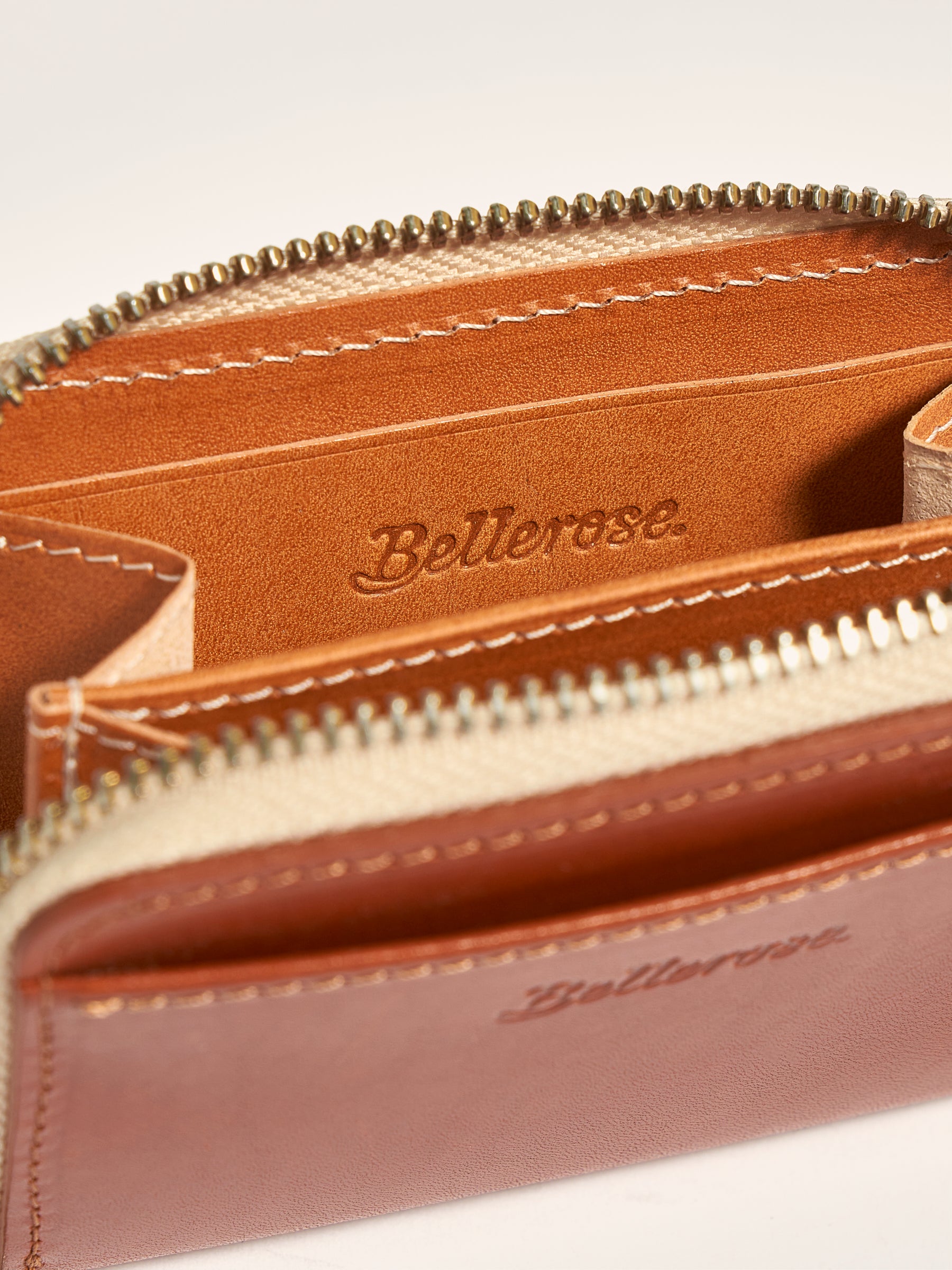 Portefeuille Zippé Dolhy - Cognac Pour Femme | Bellerose