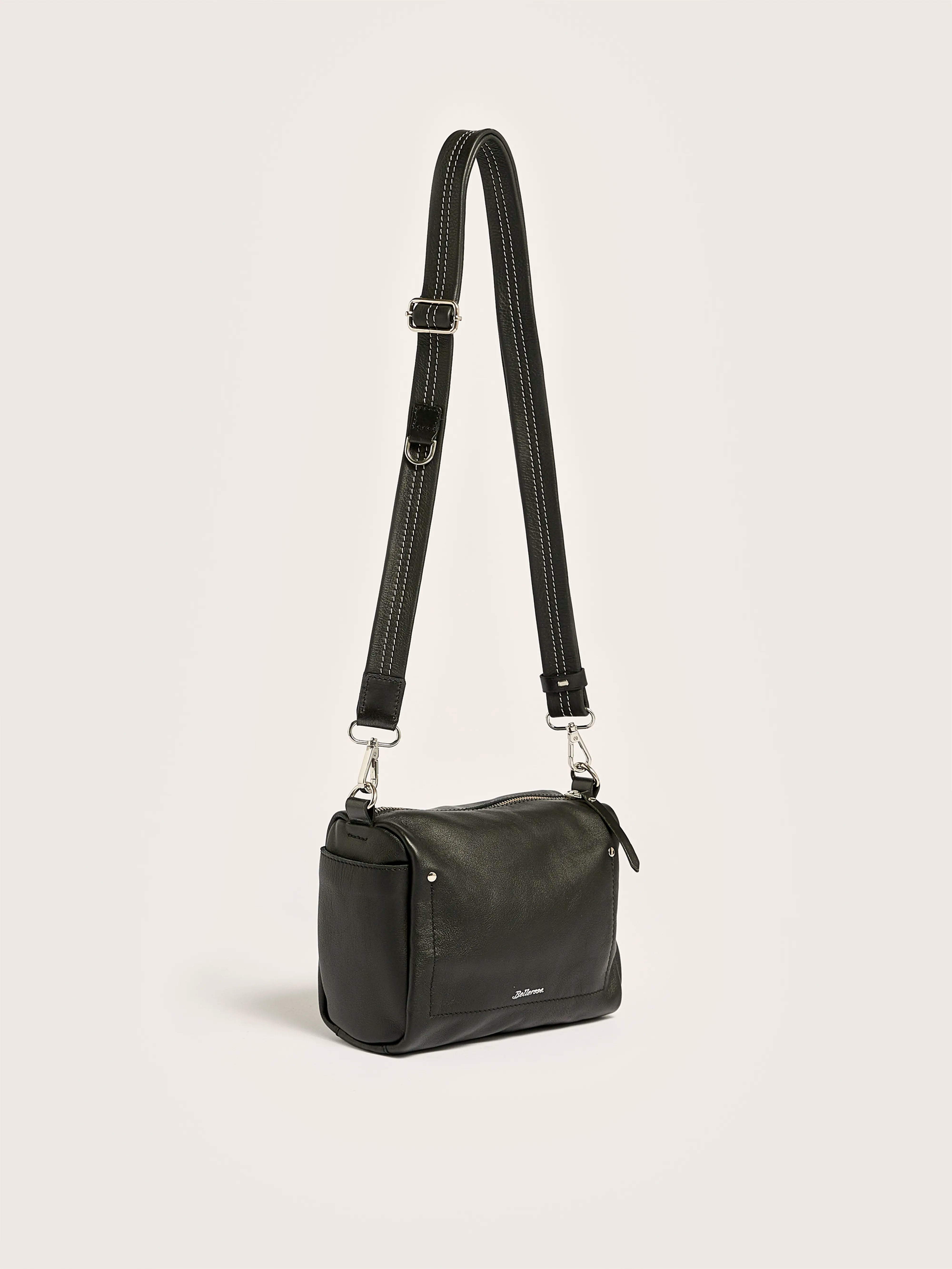 Sogo verstelbare leren strap (251 / W / BLACK)