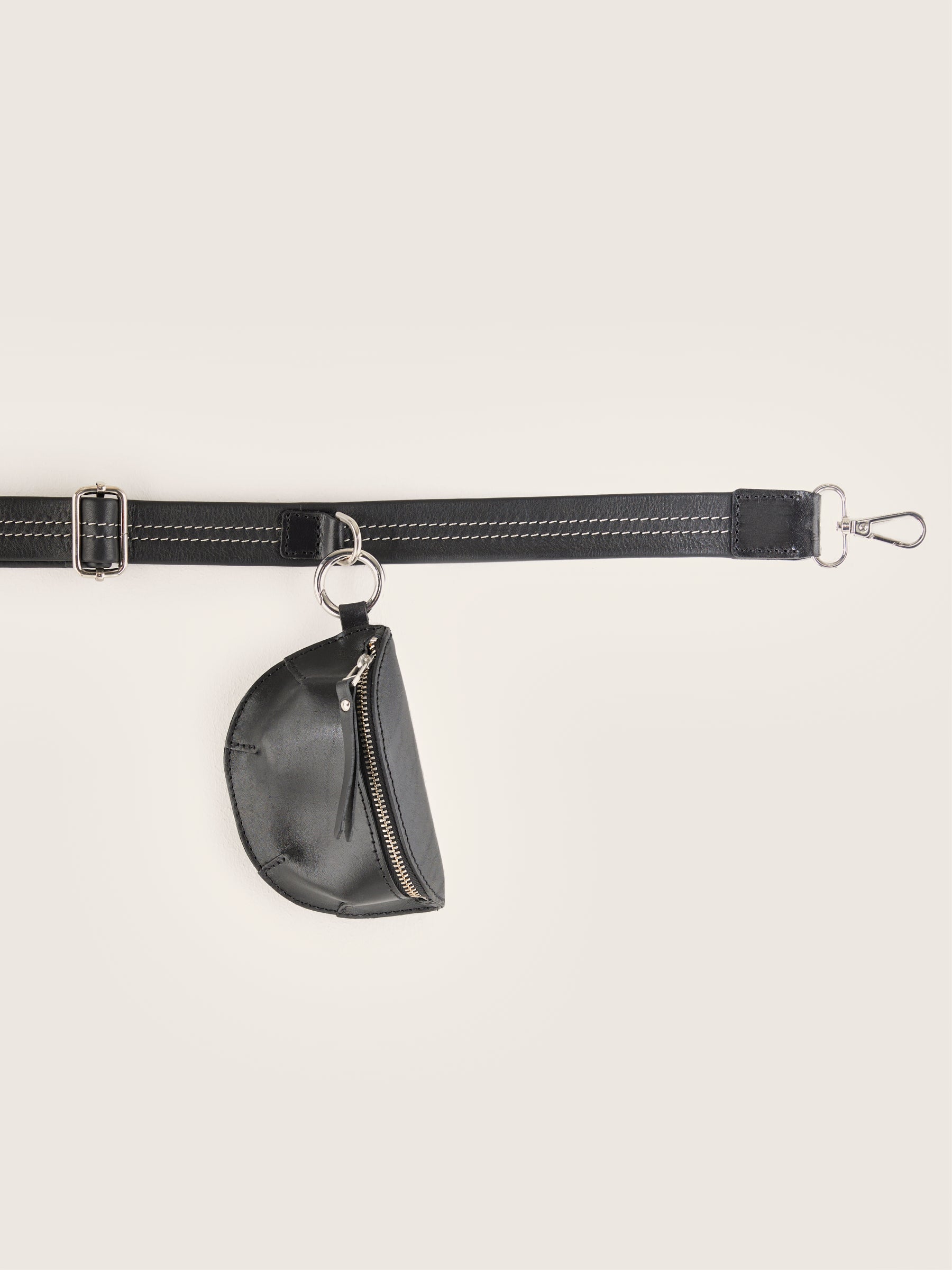 Sogo verstelbare leren strap (251 / W / BLACK)