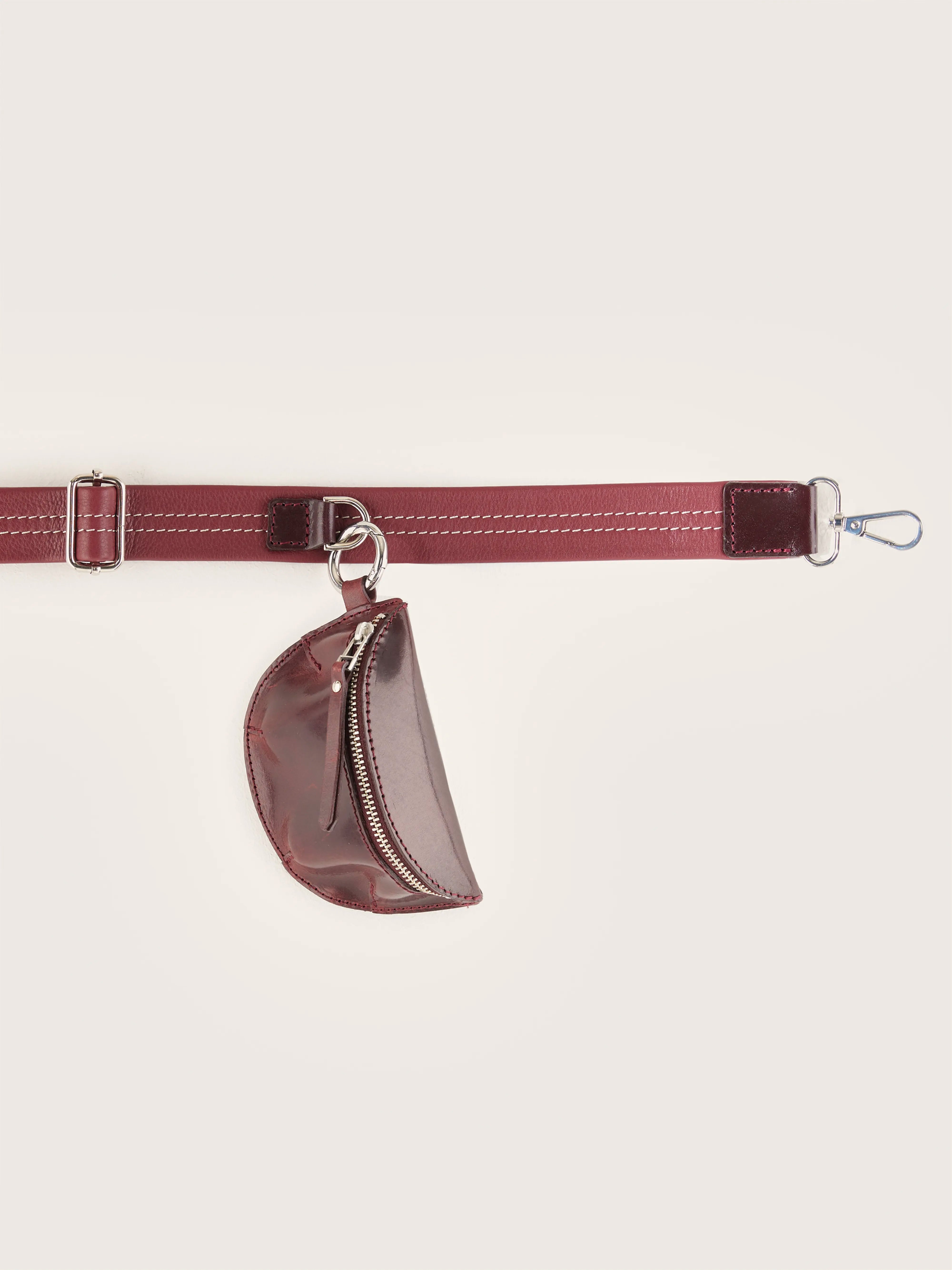 Sogo Adjustable Leather Strap - Bordeaux For Women | Bellerose