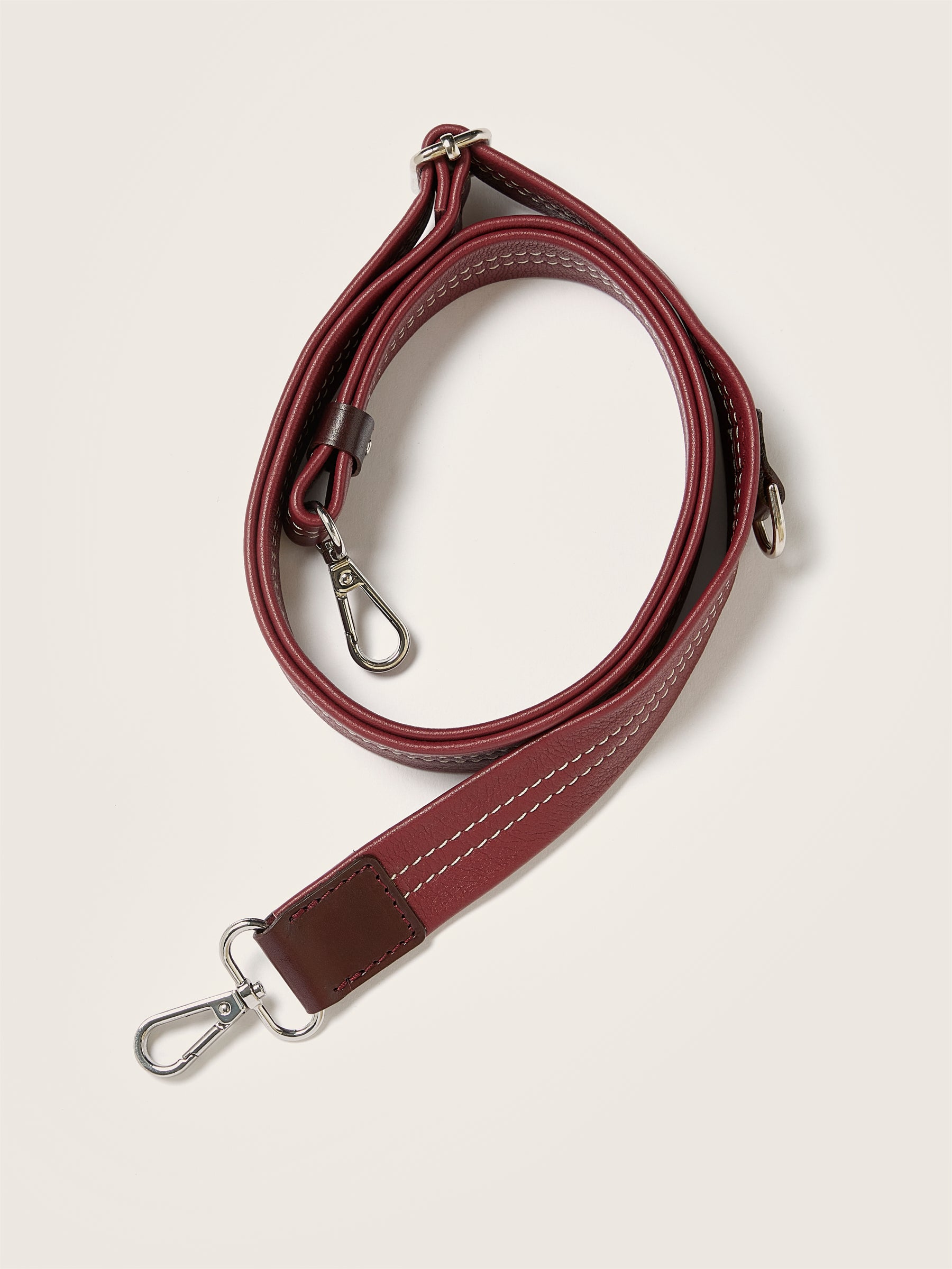 Sogo verstelbare leren strap (251 / W / BORDEAUX)