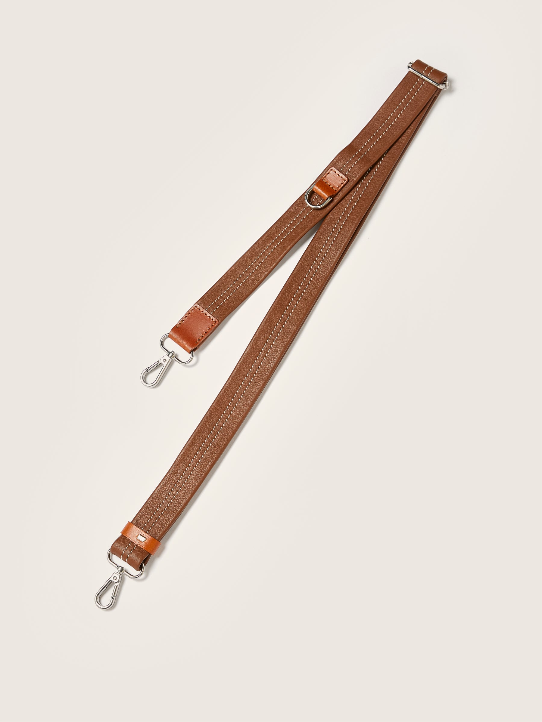 Sogo verstelbare leren strap (251 / W / COGNAC)