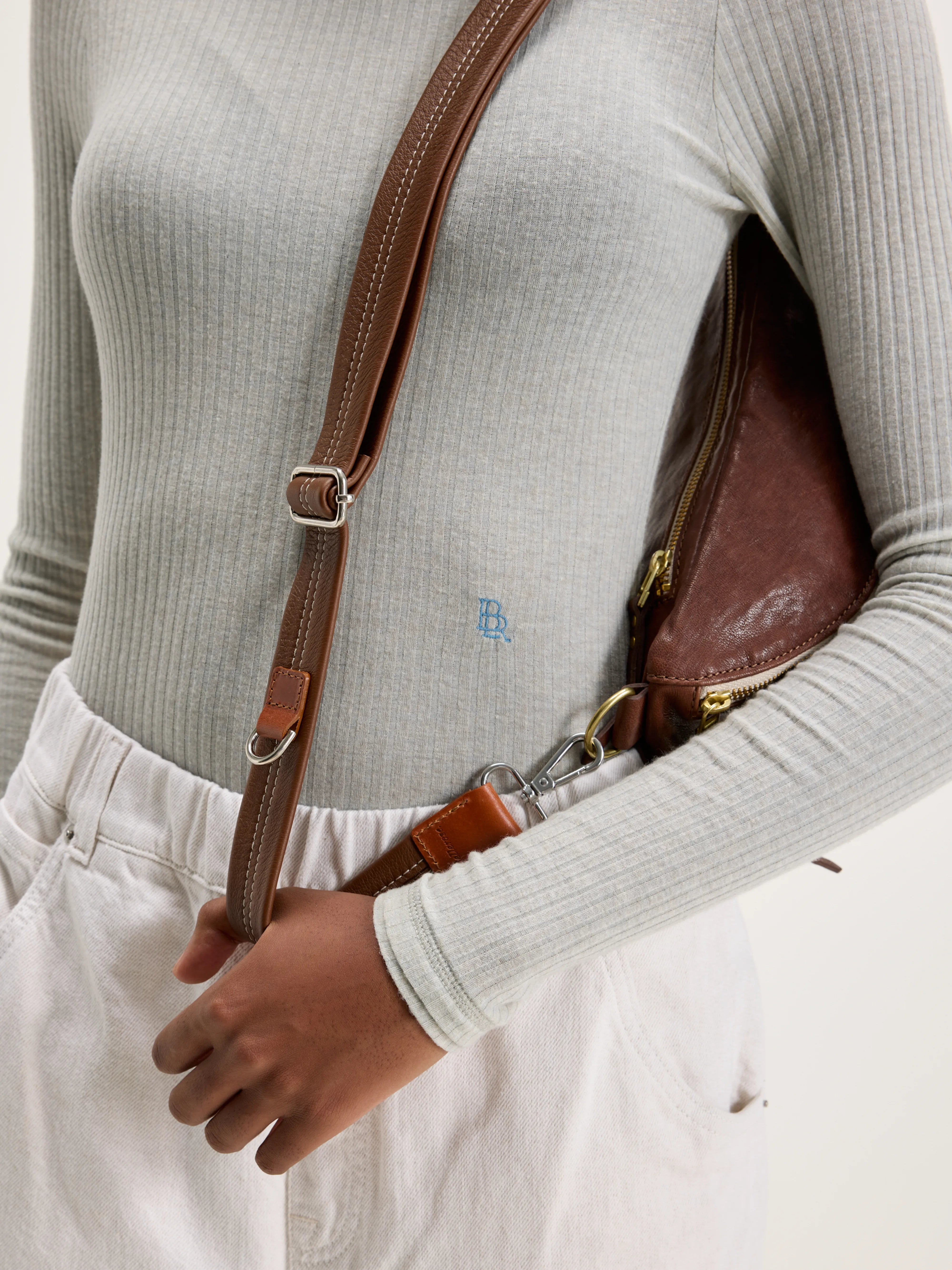 Sogo Verstelbare Leren Strap - Cognac Voor Dames | Bellerose