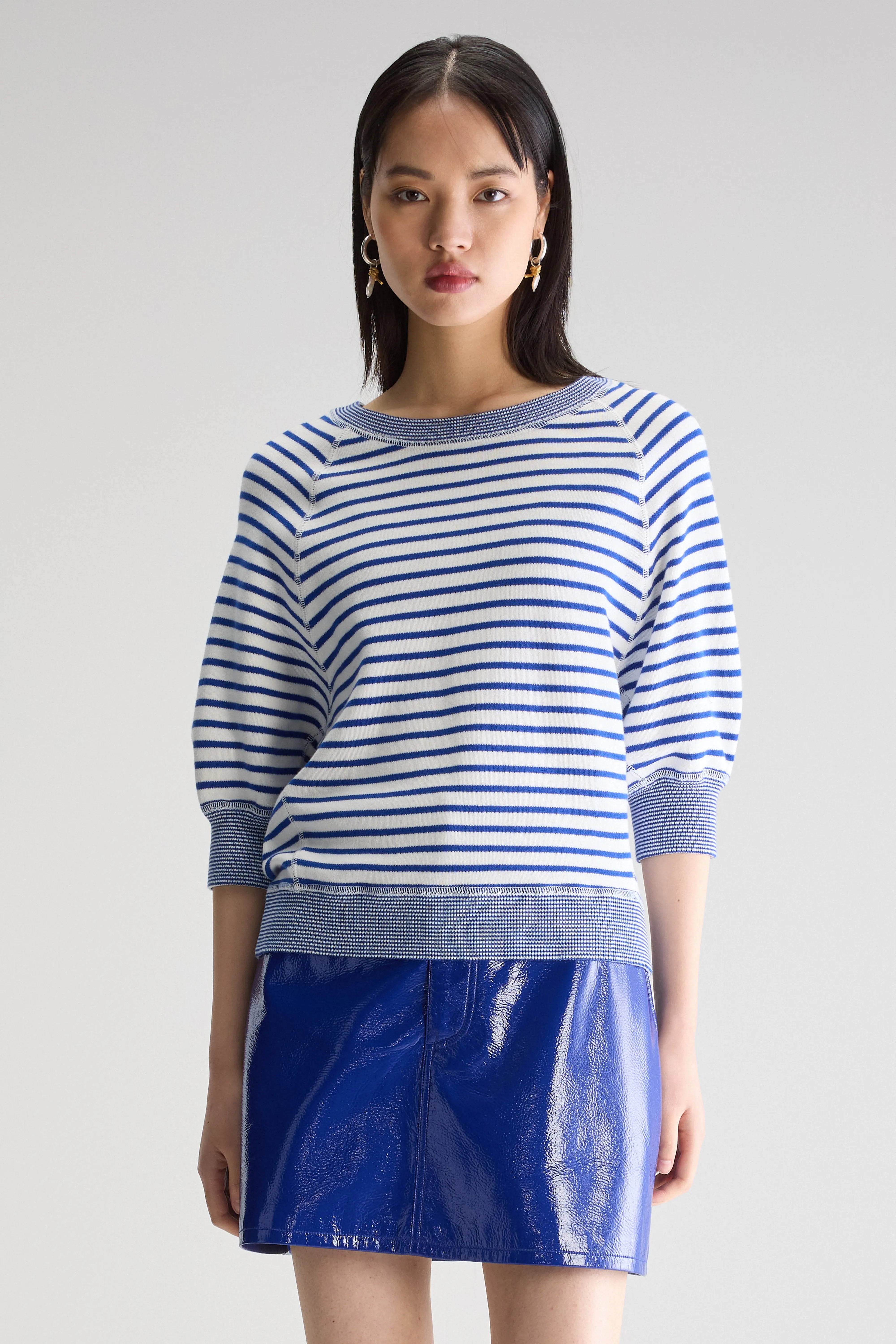Pull Col Rond Anglet - Gitane / Vintage white Pour Femme | Bellerose