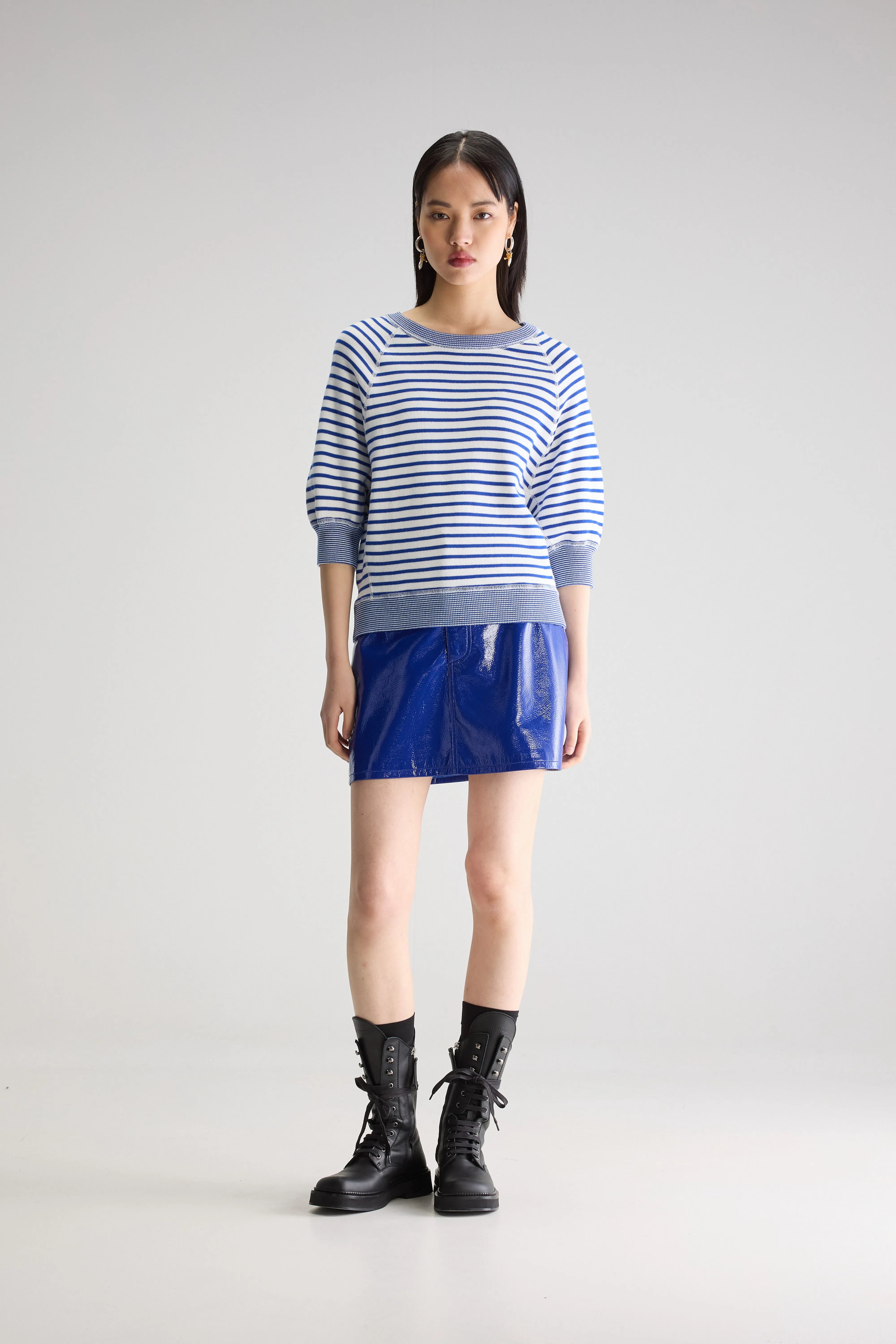 Pull Col Rond Anglet - Gitane / Vintage white Pour Femme | Bellerose
