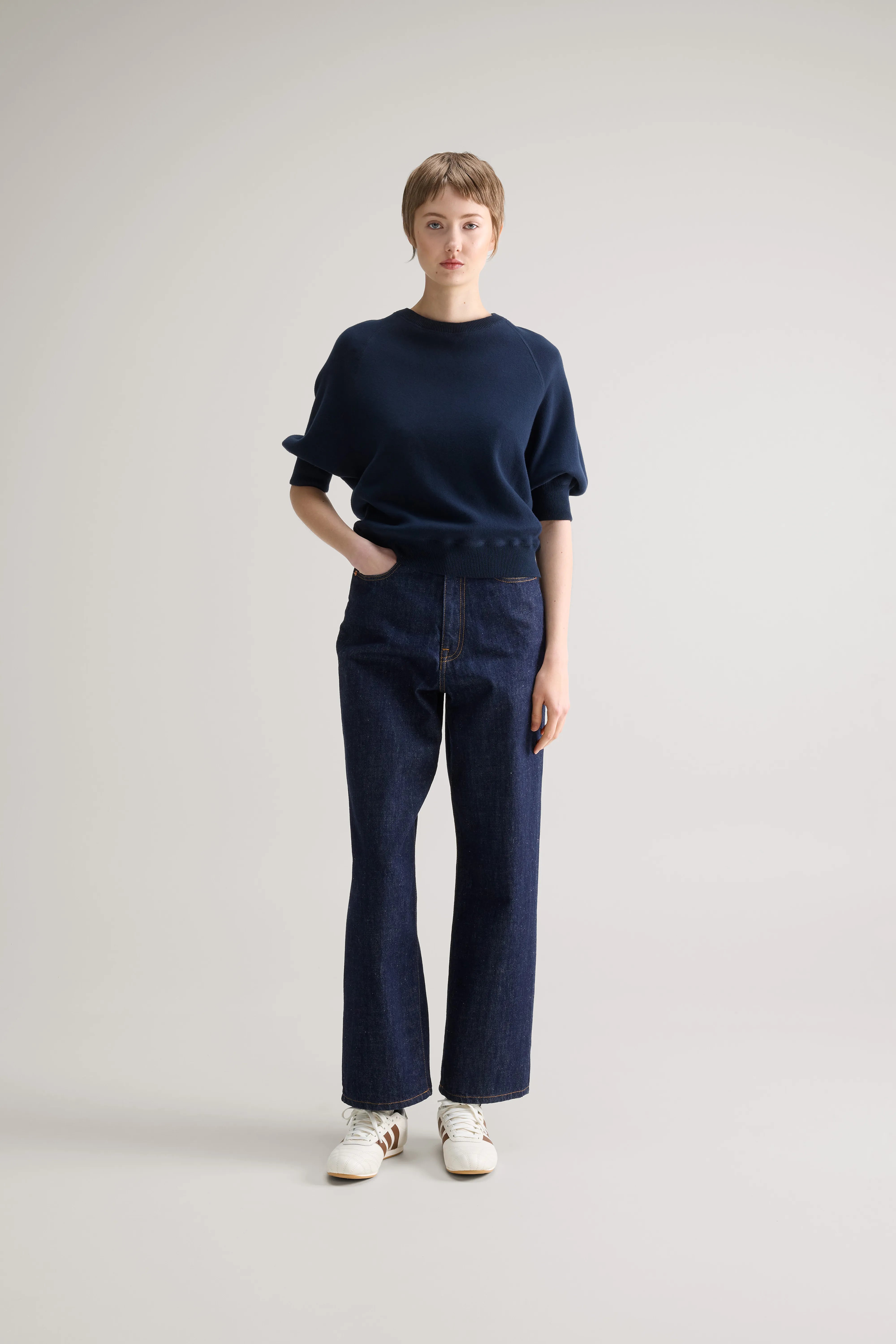 Pull Col Rond Anglet - Navy Pour Femme | Bellerose