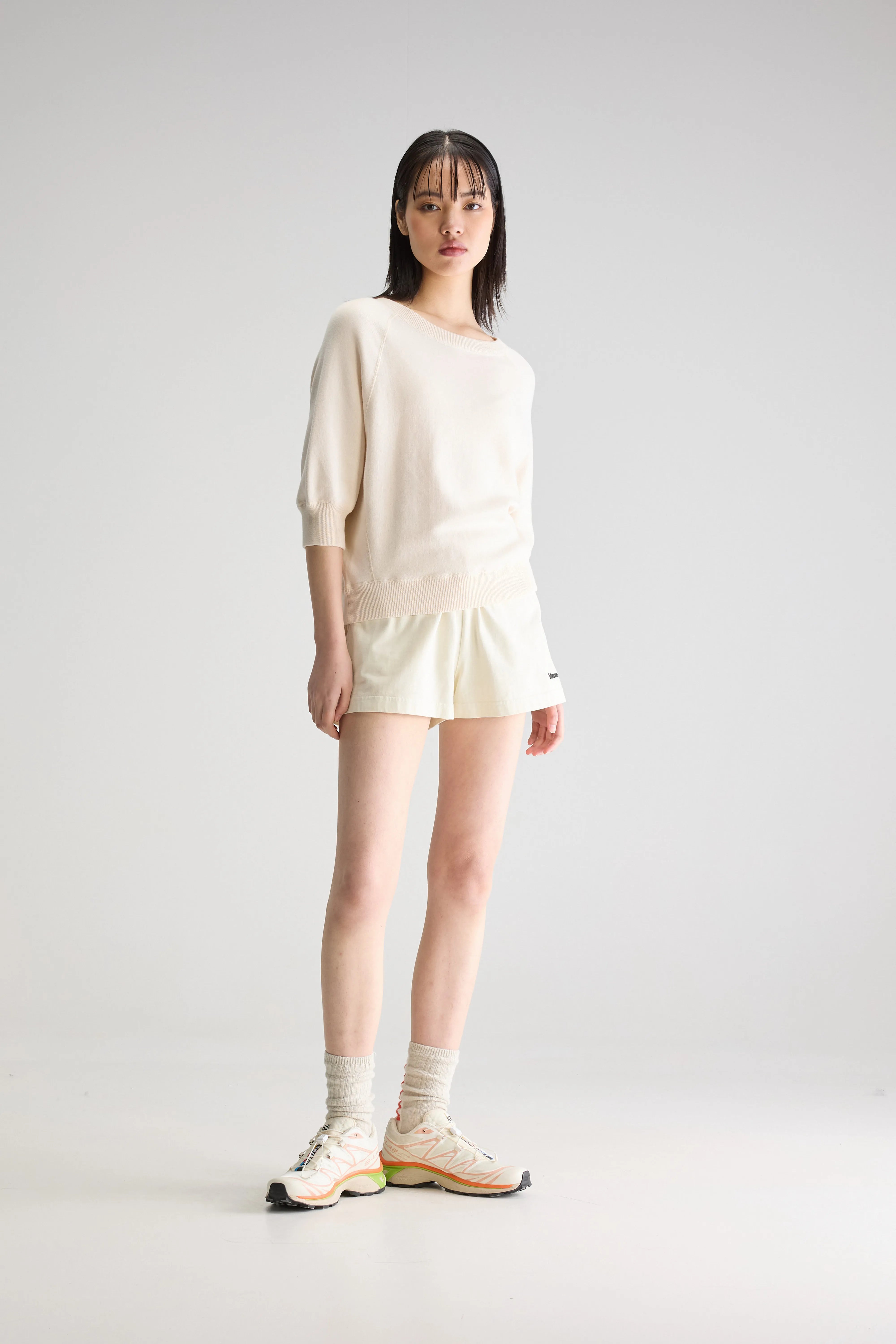 Pull Col Rond Anglet - Milky way Pour Femme | Bellerose