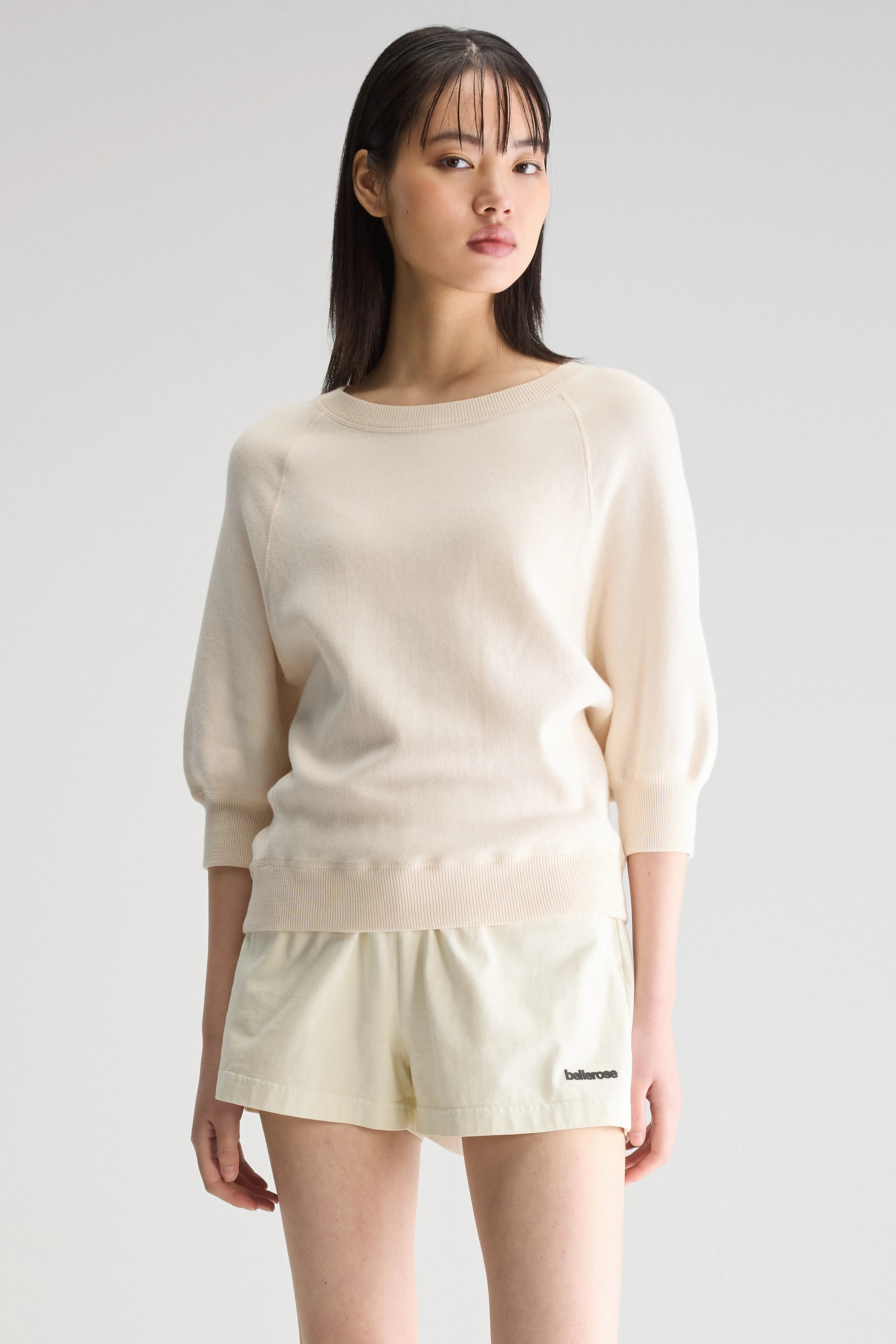 Pull Col Rond Anglet - Milky way Pour Femme | Bellerose
