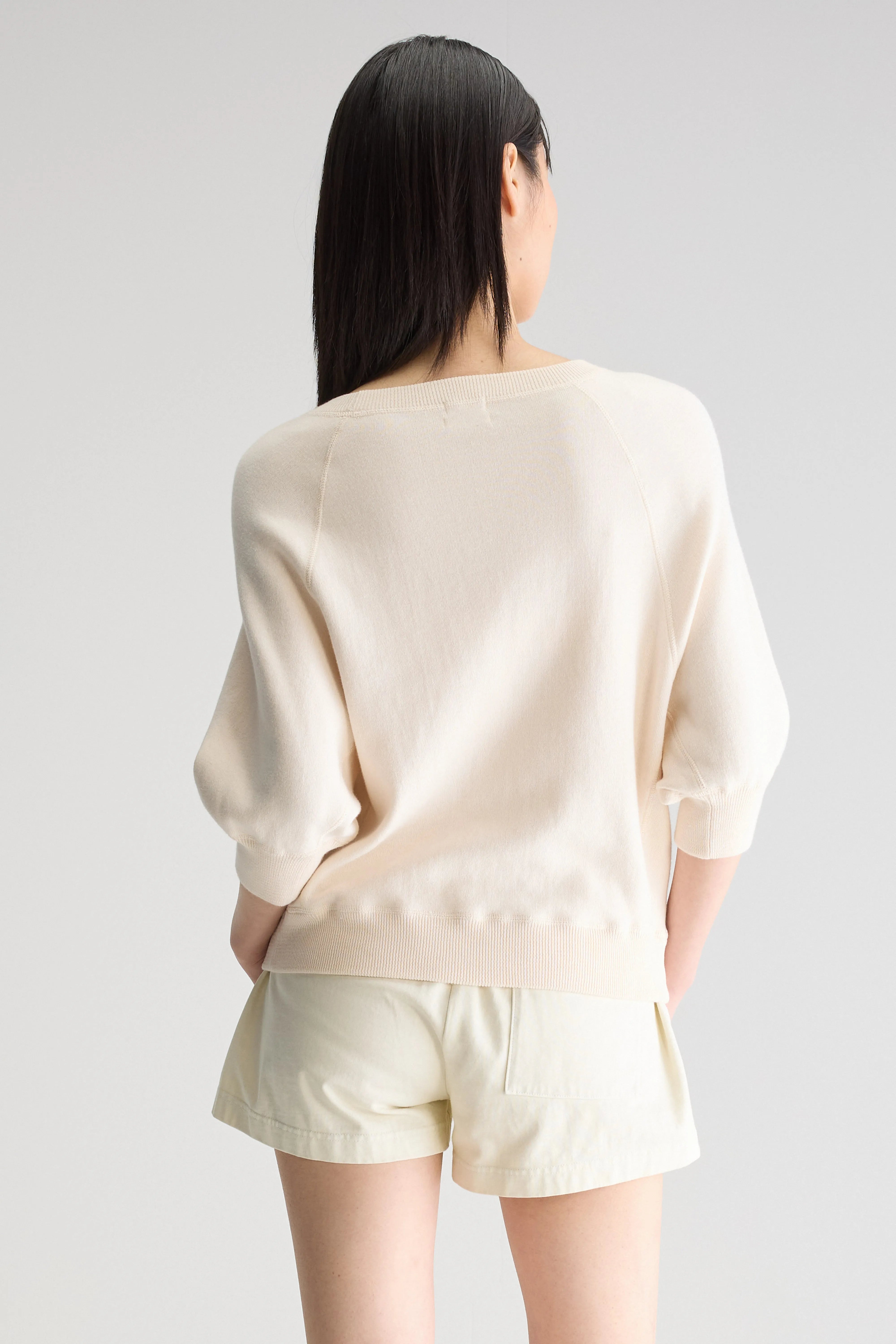 Pull Col Rond Anglet - Milky way Pour Femme | Bellerose