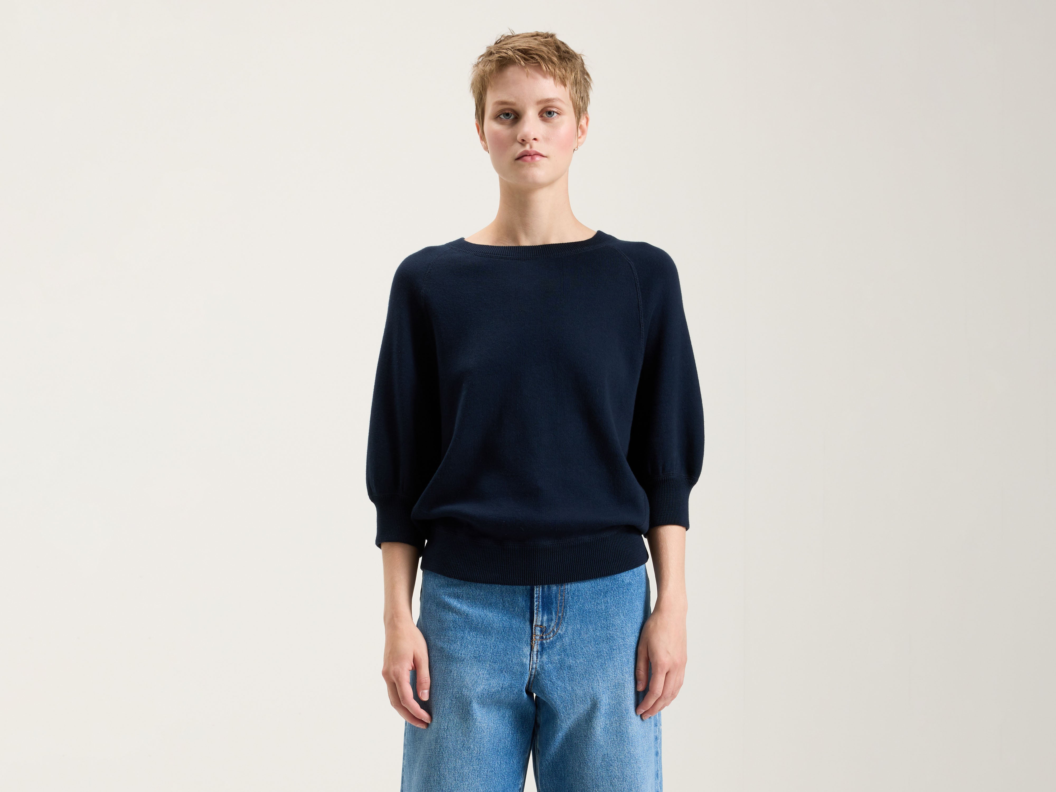 Anglet crew-neck sweater (242 / W / NAVY)