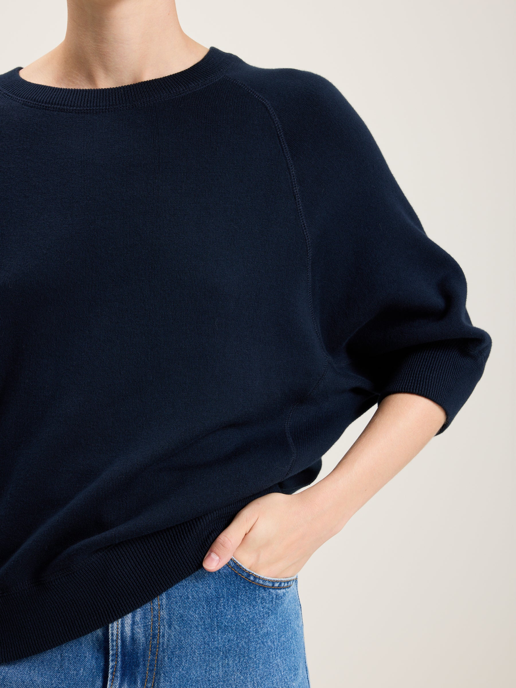 Anglet crew-neck sweater (242 / W / NAVY)