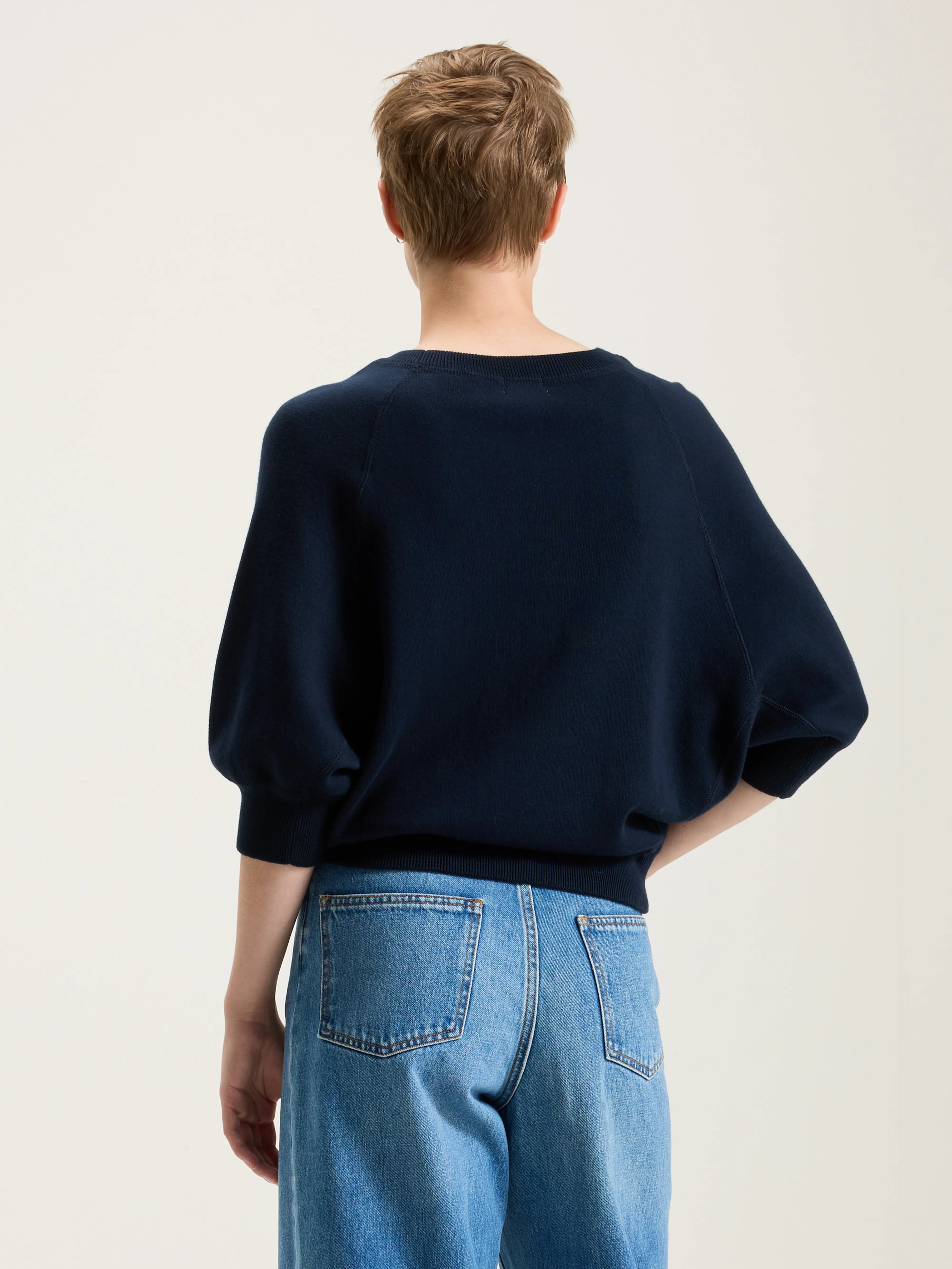 Anglet Crew-neck Sweater - Navy For Women | Bellerose