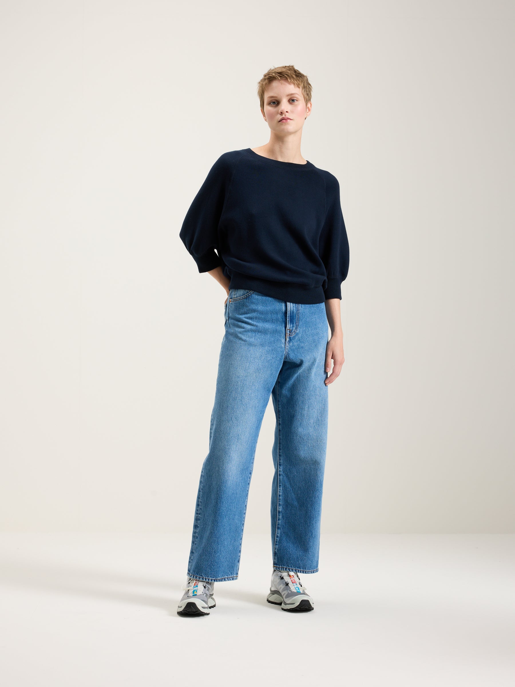 Anglet Crew-neck Sweater - Navy For Women | Bellerose