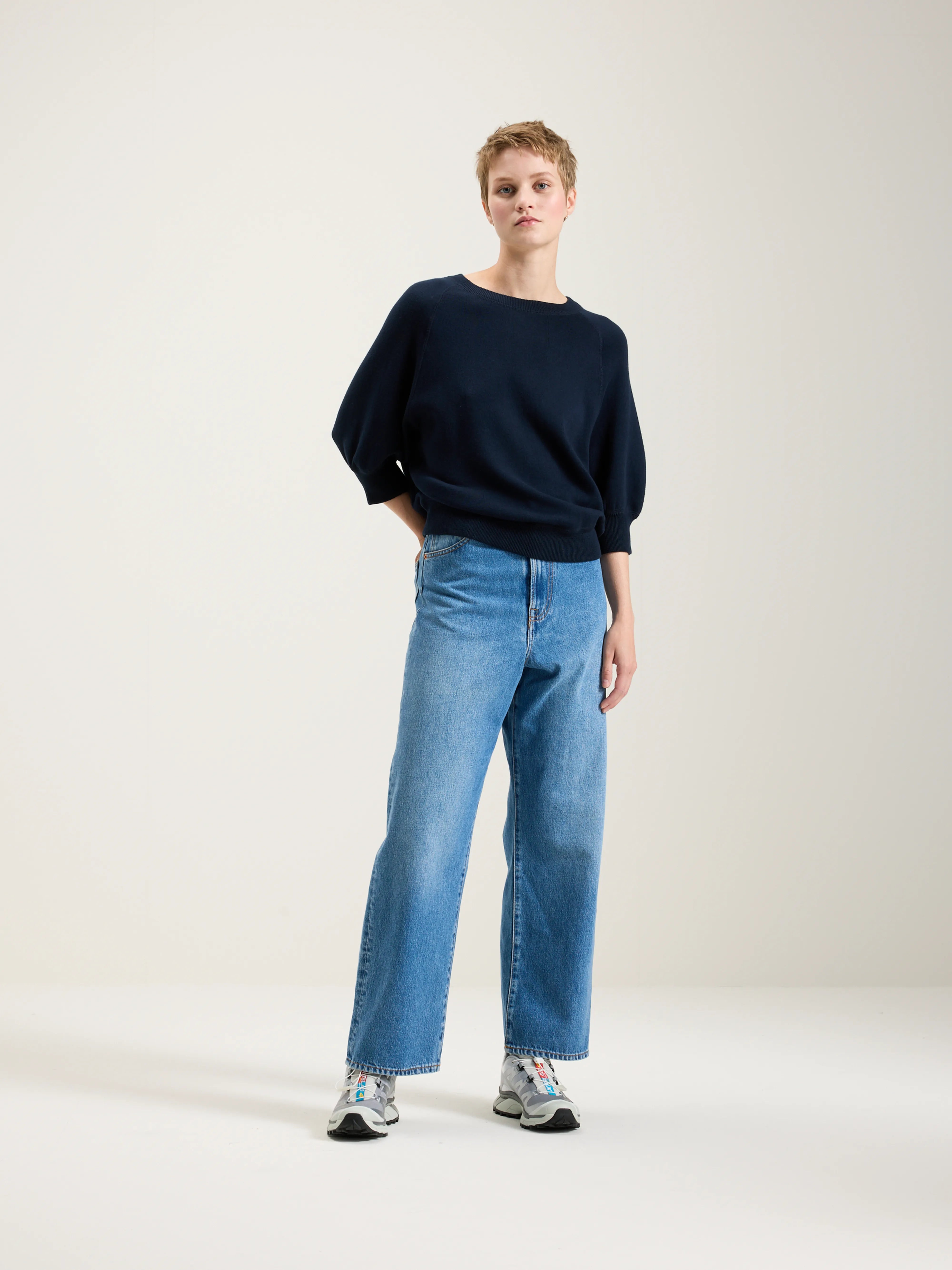 Pull Col Rond Anglet - Navy Pour Femme | Bellerose