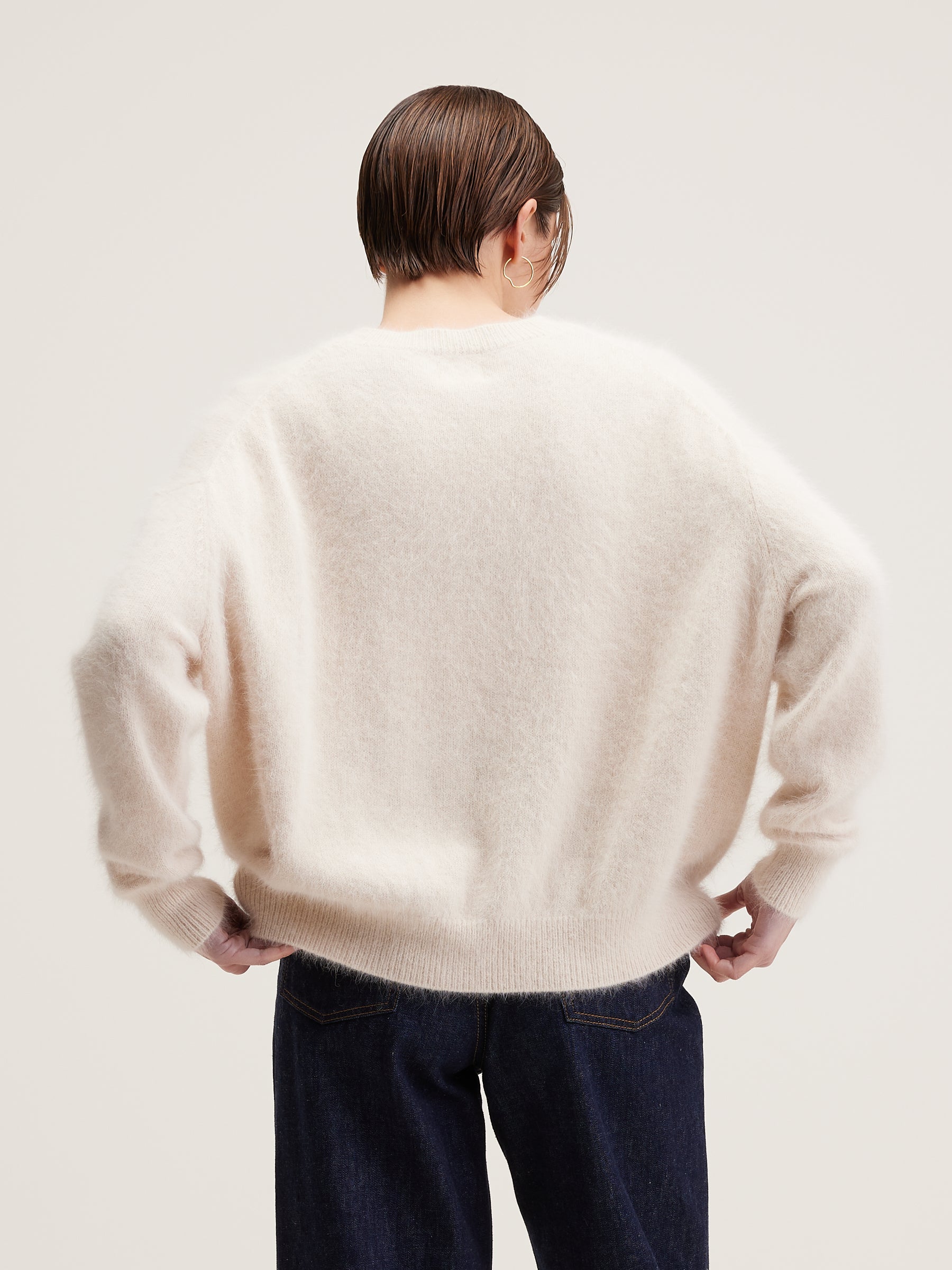 Datus angora-blend sweater (242 / W / PARCHEMIN)