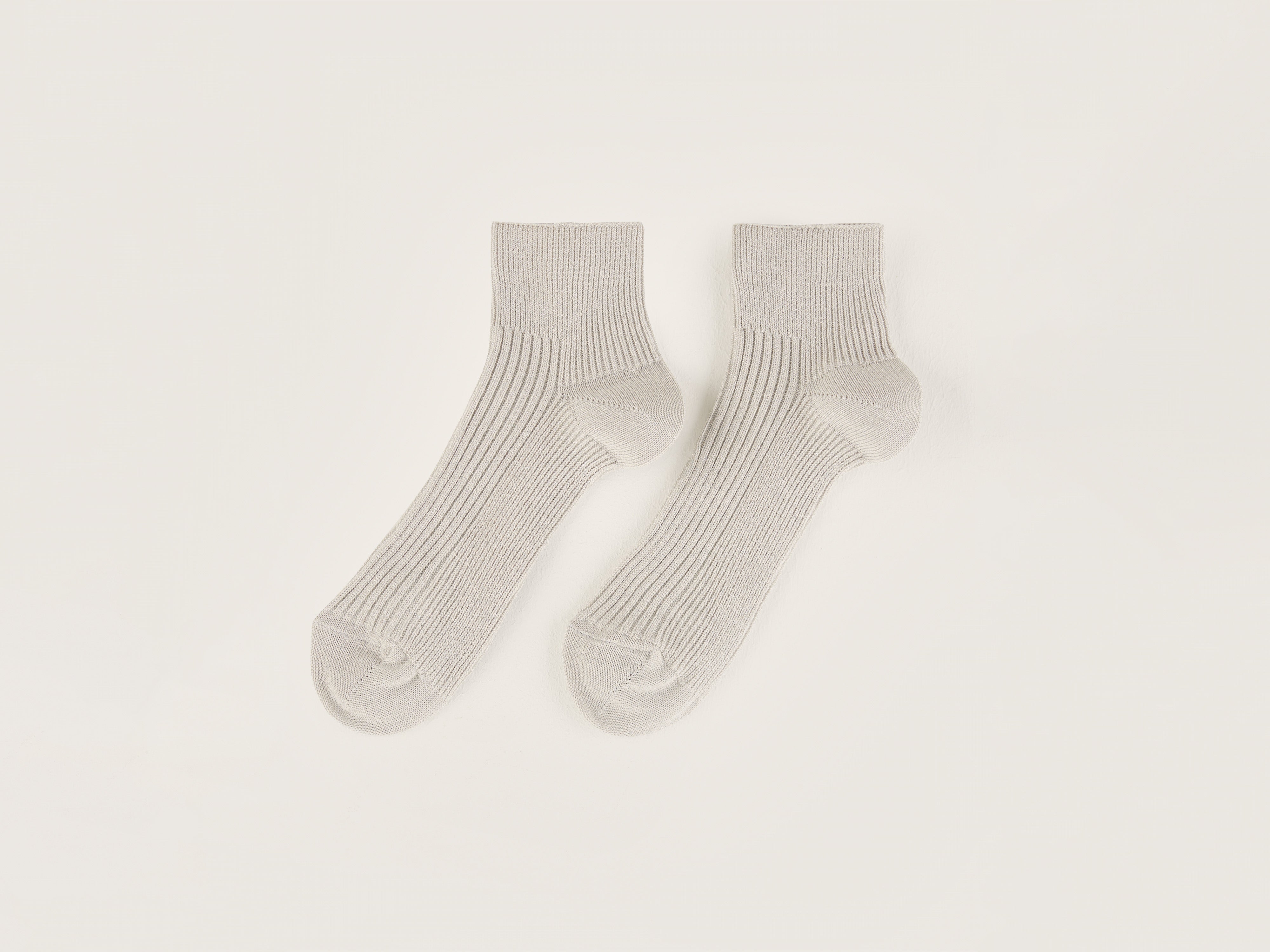 Chaussettes Courtes Bapis - Oyster Pour Femme | Bellerose