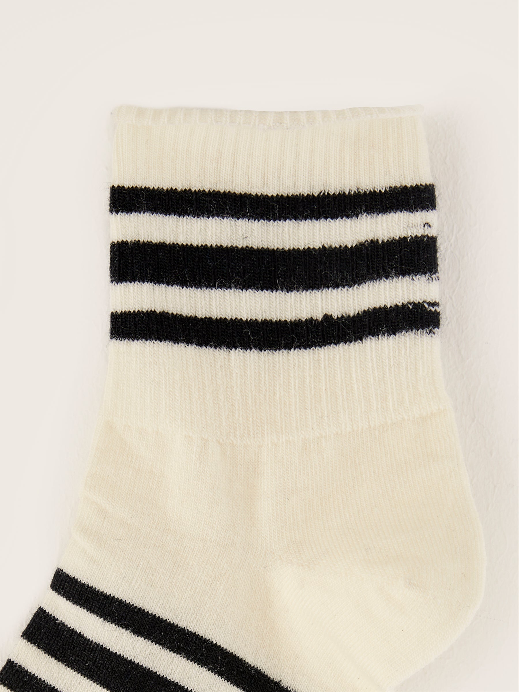 Bitia Ankle Socks - Natural / Navy For Women | Bellerose