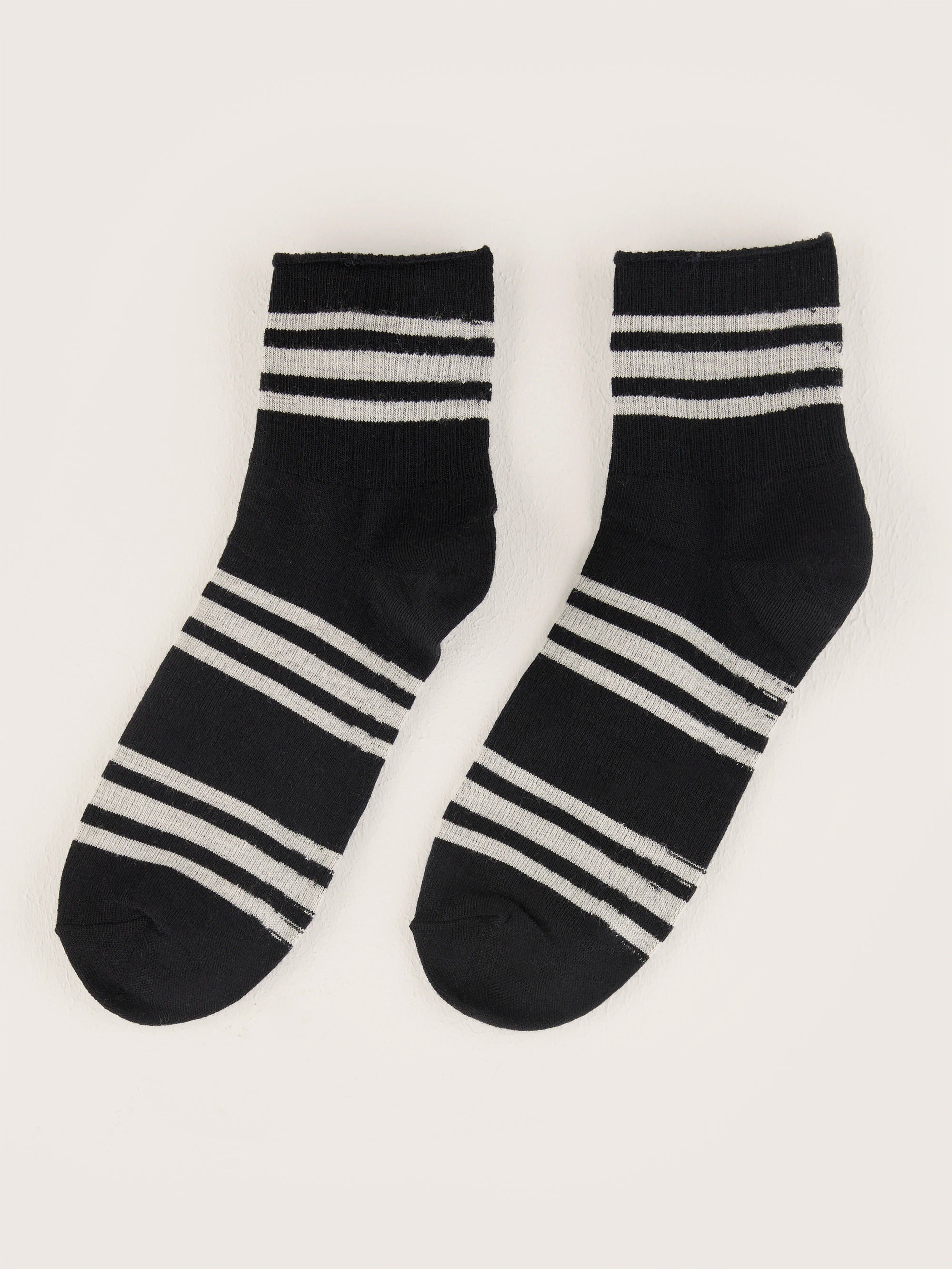 Chaussettes Bitia - Black / Natural Pour Femme | Bellerose