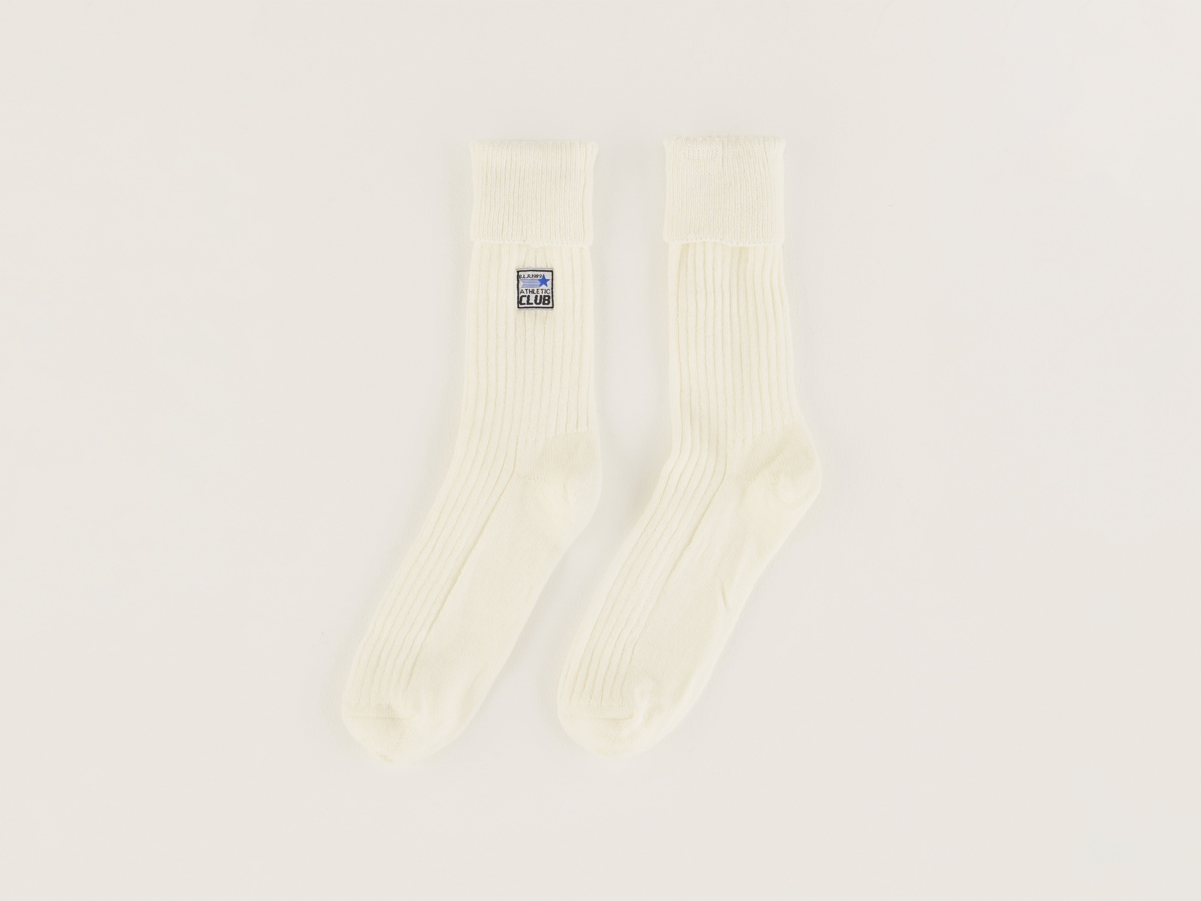 Vocani Ribbed Socks - Ecru For Women | Bellerose