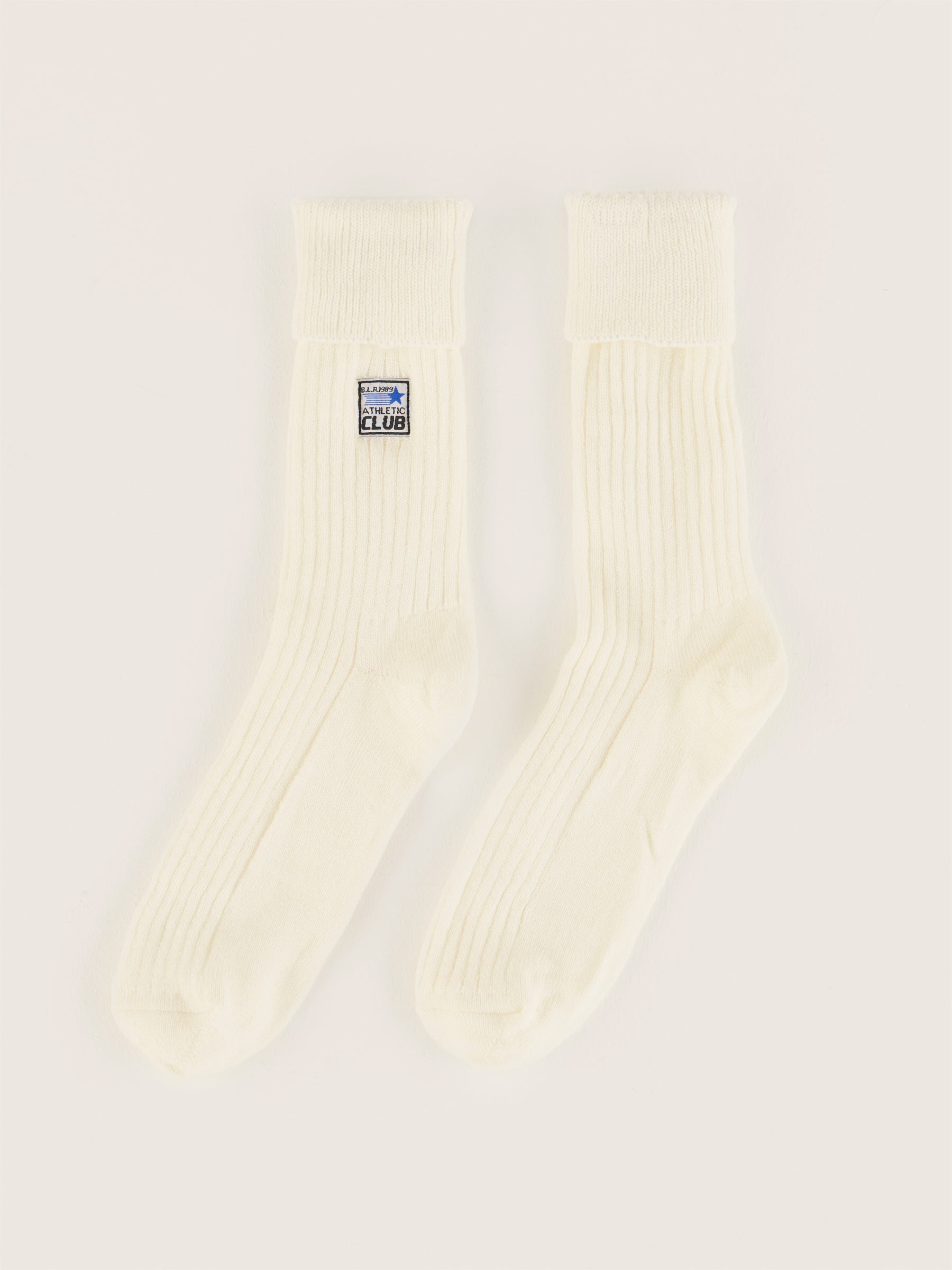 Vocani Ribbed Socks - Ecru For Women | Bellerose