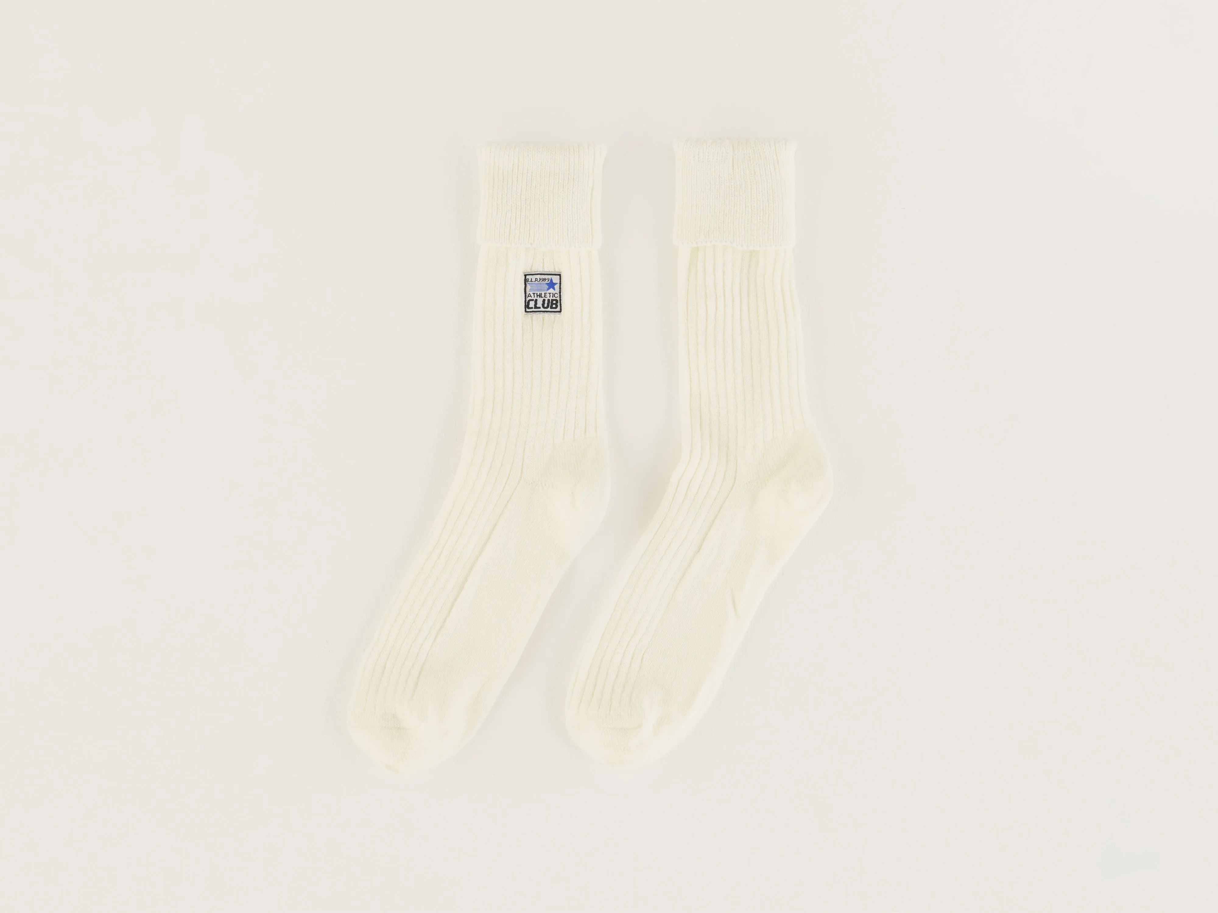 Vocani Ribbed Socks - Ecru For Women | Bellerose