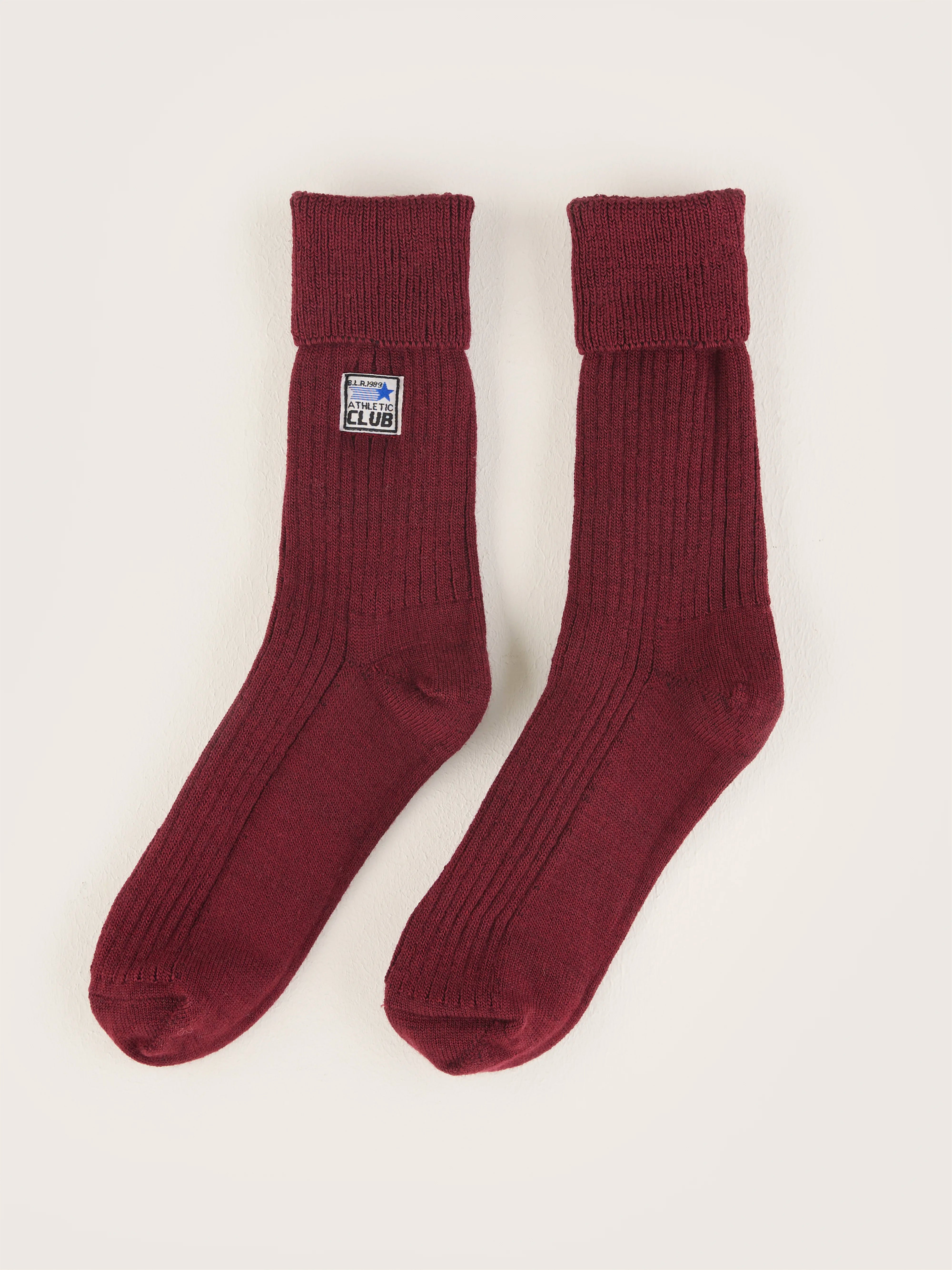 Chaussettes En Maille Vocani - Dried tomato Pour Femme | Bellerose