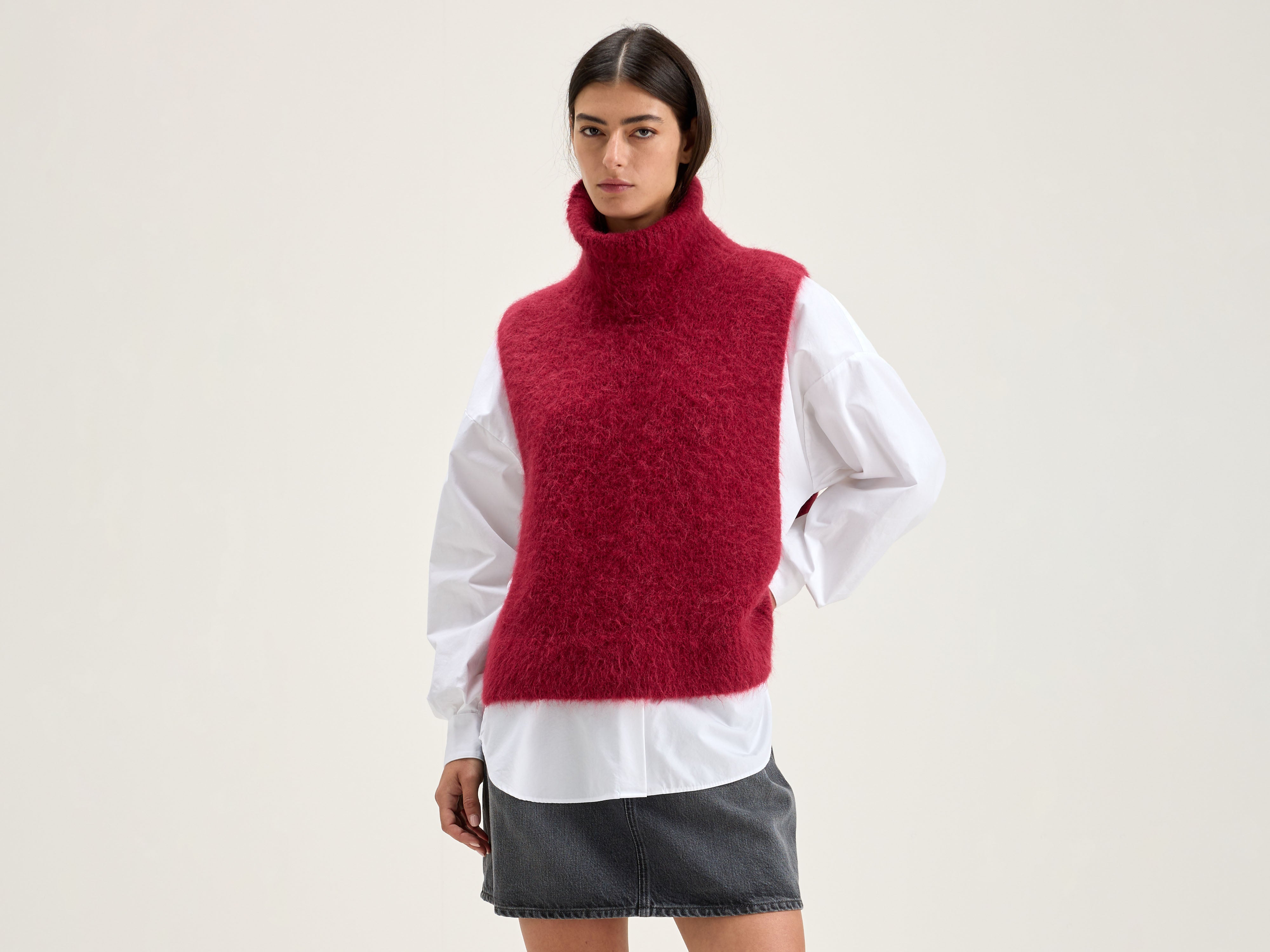 Pull sans manches Daren (242 / W / RED DAHLIA)