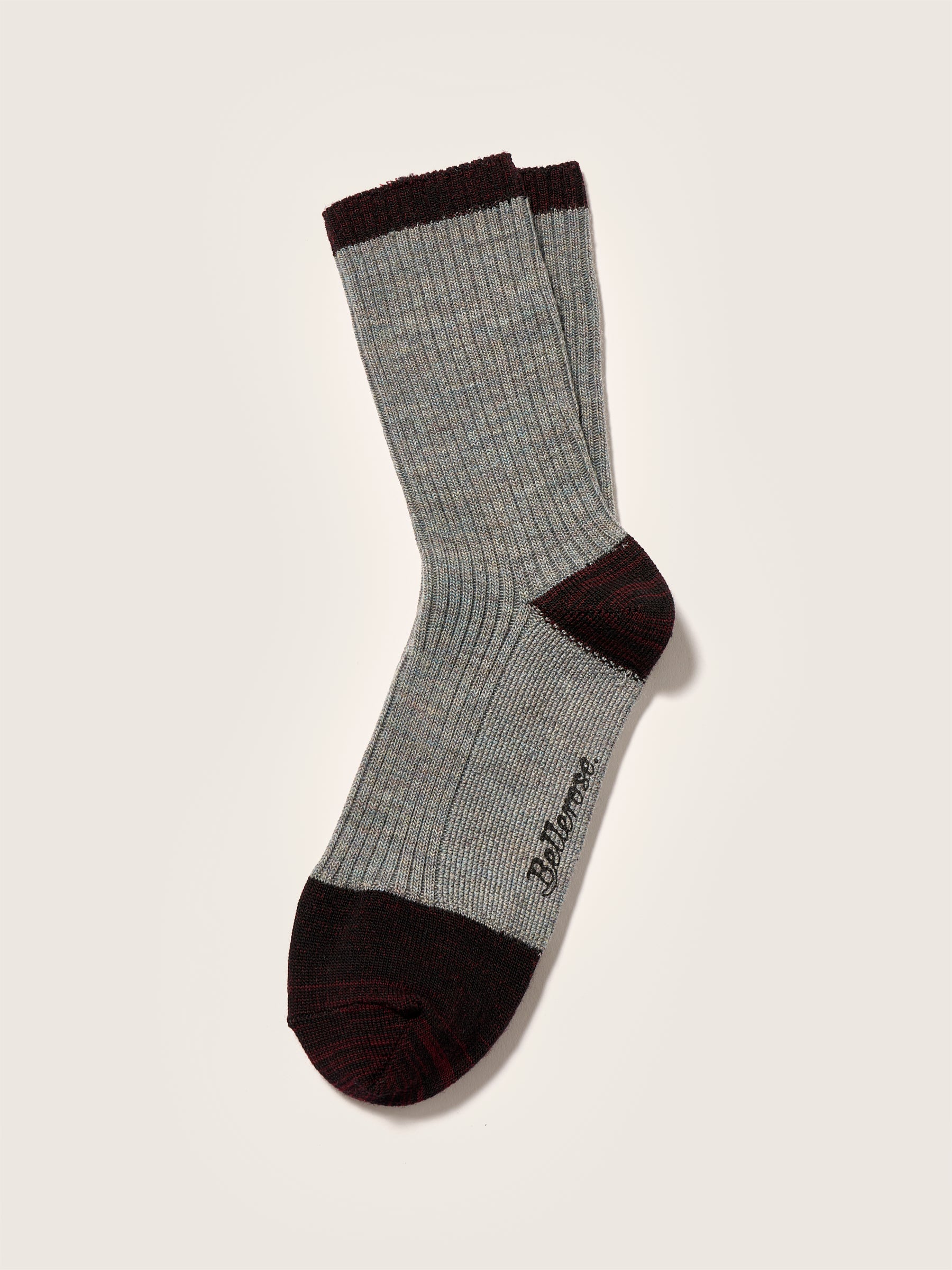 Baudy Socks - Burgundy / Rain For Women | Bellerose