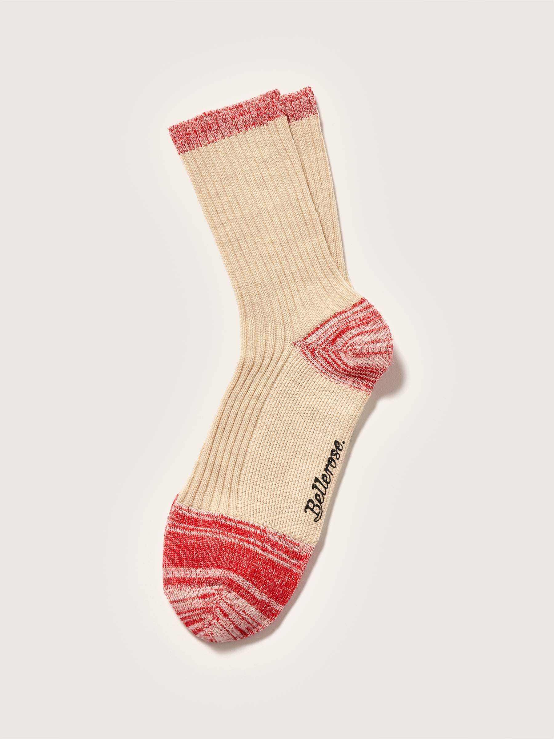 Baudy Socks - Beige mélangé / Sanguine For Women | Bellerose