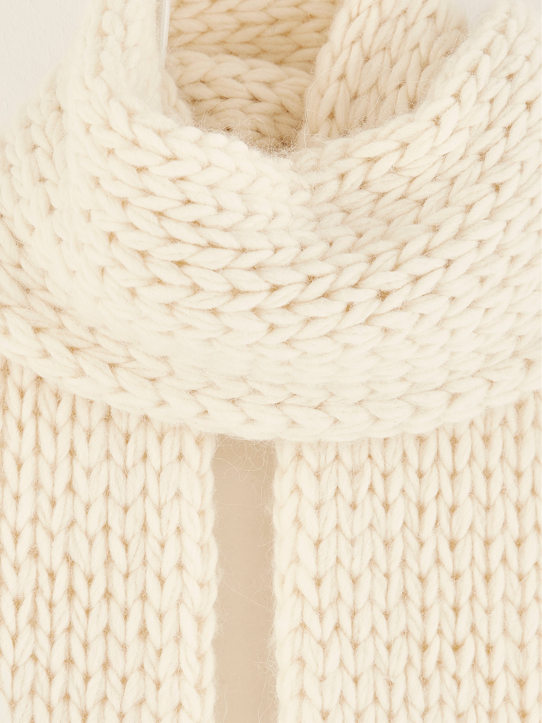 Kou Knitted Scarf - Ivory For Women | Bellerose