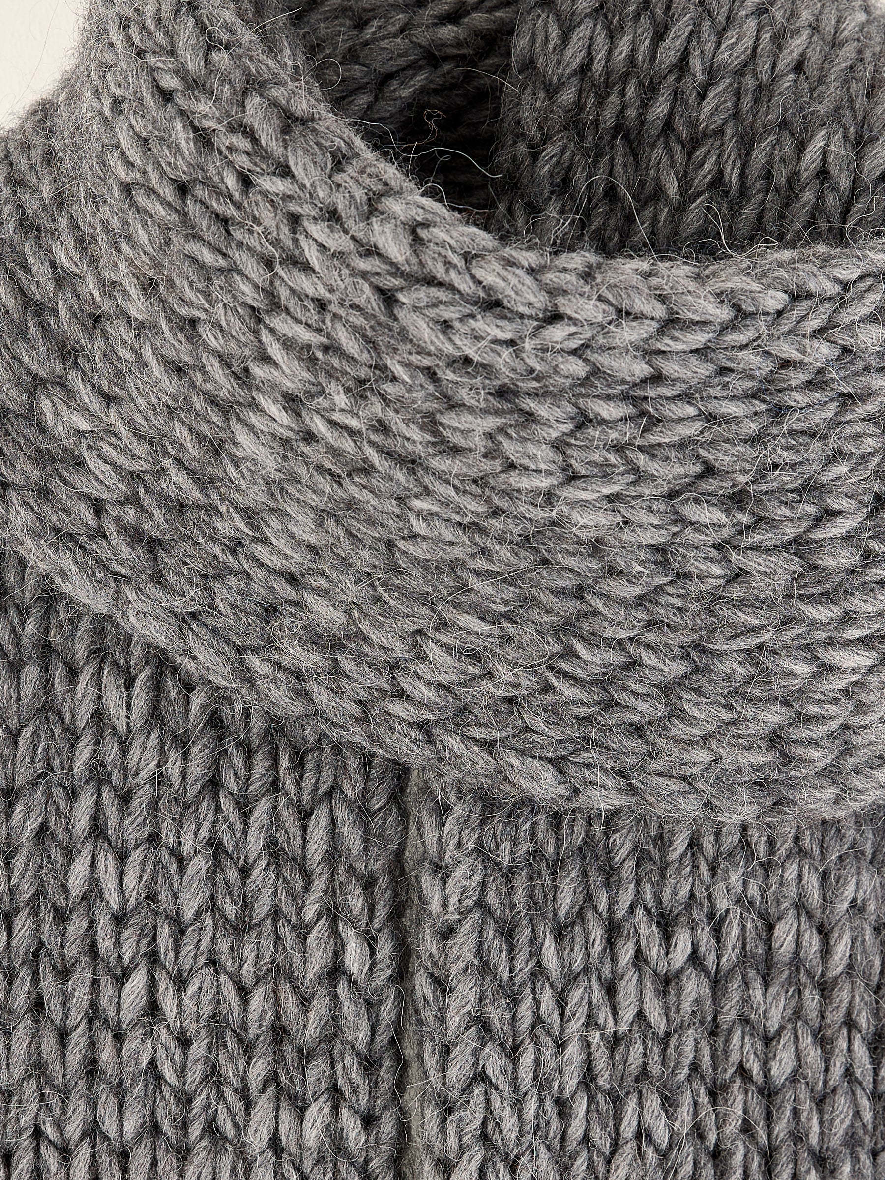 Kou Knitted Scarf - Mid grey For Women | Bellerose