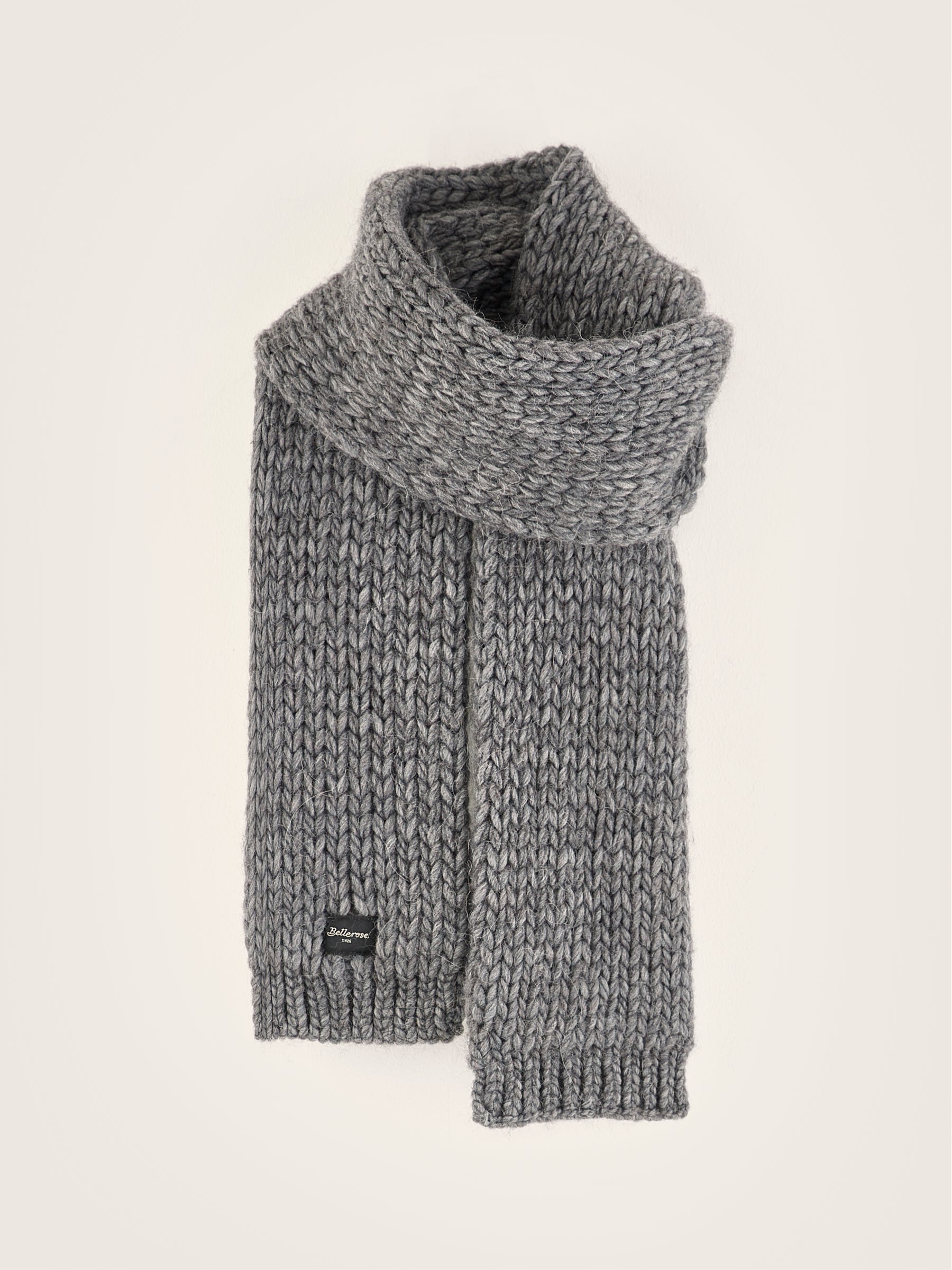 Kou Knitted Scarf - Mid grey For Women | Bellerose