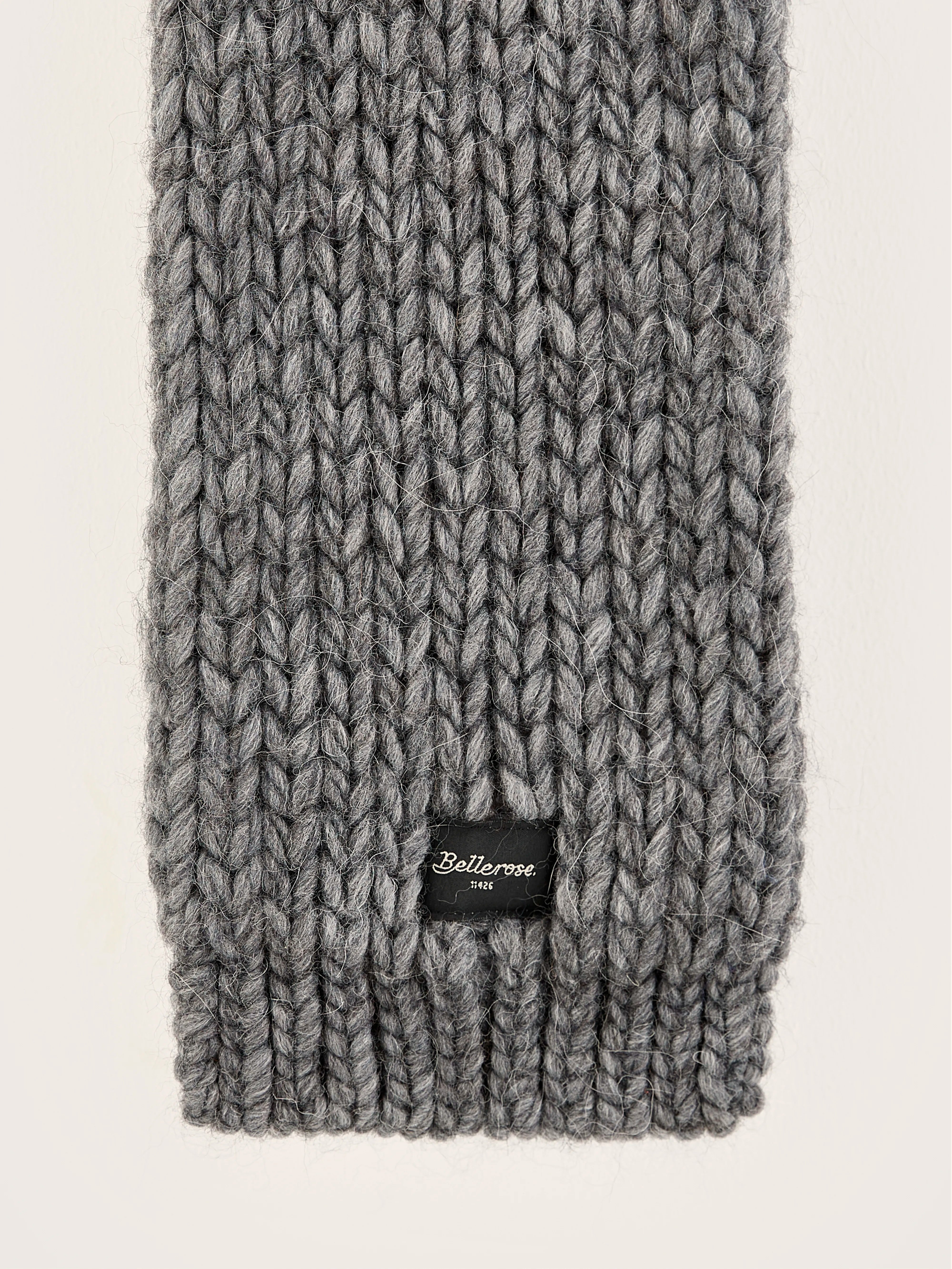 Kou Knitted Scarf - Mid grey For Women | Bellerose